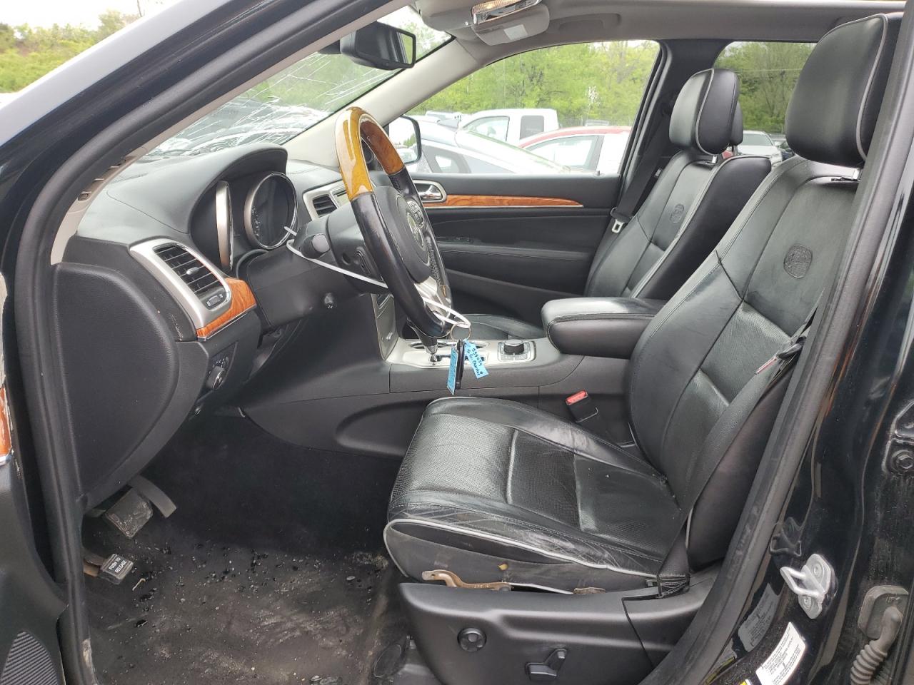 2012 Jeep Grand Cherokee Overland Black vin: 1C4RJFCT9CC228661