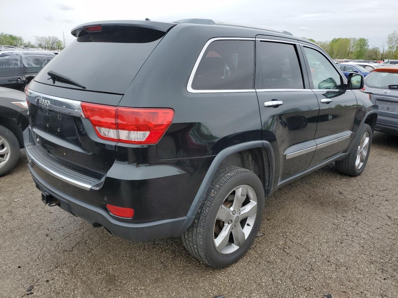 2012 Jeep Grand Cherokee Overland Black vin: 1C4RJFCT9CC228661