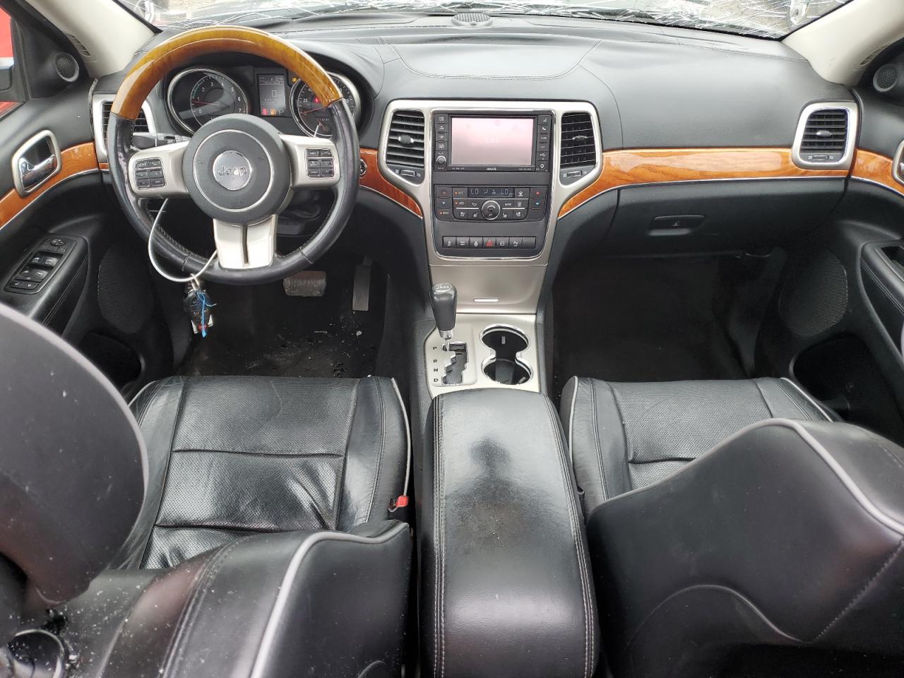 2012 Jeep Grand Cherokee Overland Black vin: 1C4RJFCT9CC228661