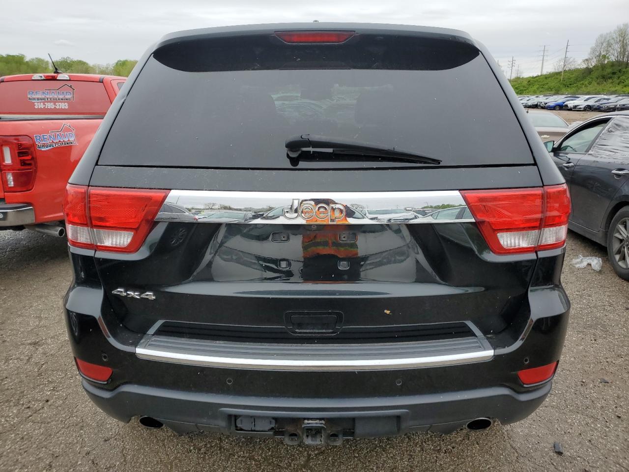 2012 Jeep Grand Cherokee Overland Black vin: 1C4RJFCT9CC228661