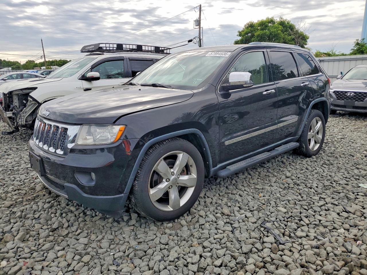2012 Jeep Grand Cherokee Overland Черный vin: 1C4RJFCT9CC234749