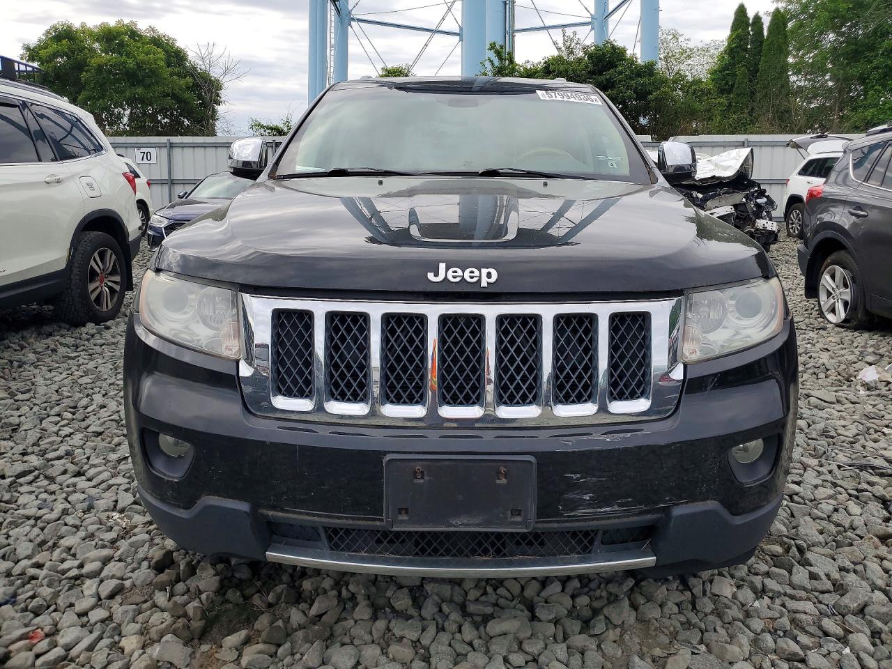 2012 Jeep Grand Cherokee Overland Черный vin: 1C4RJFCT9CC234749