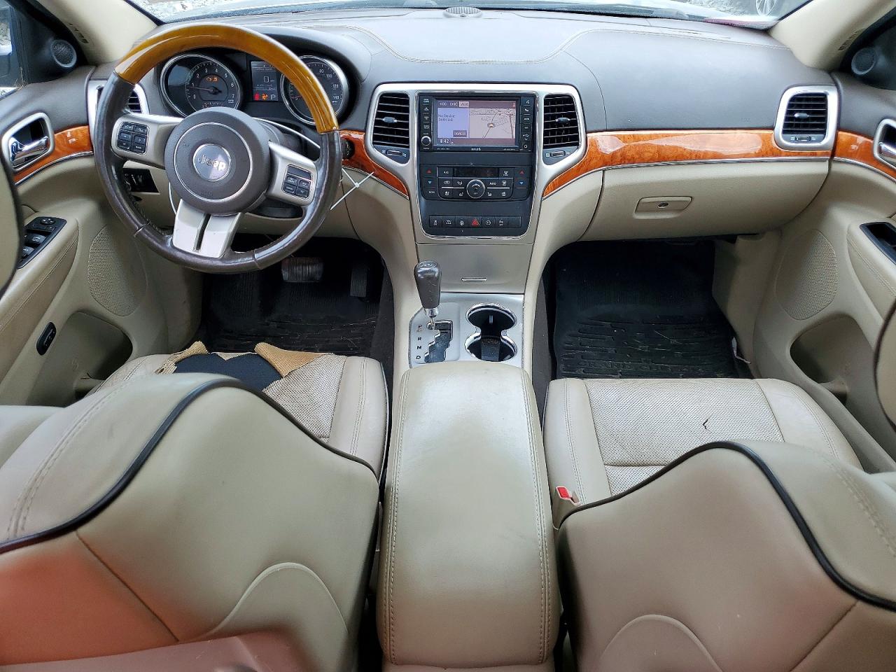 2012 Jeep Grand Cherokee Overland Черный vin: 1C4RJFCT9CC234749