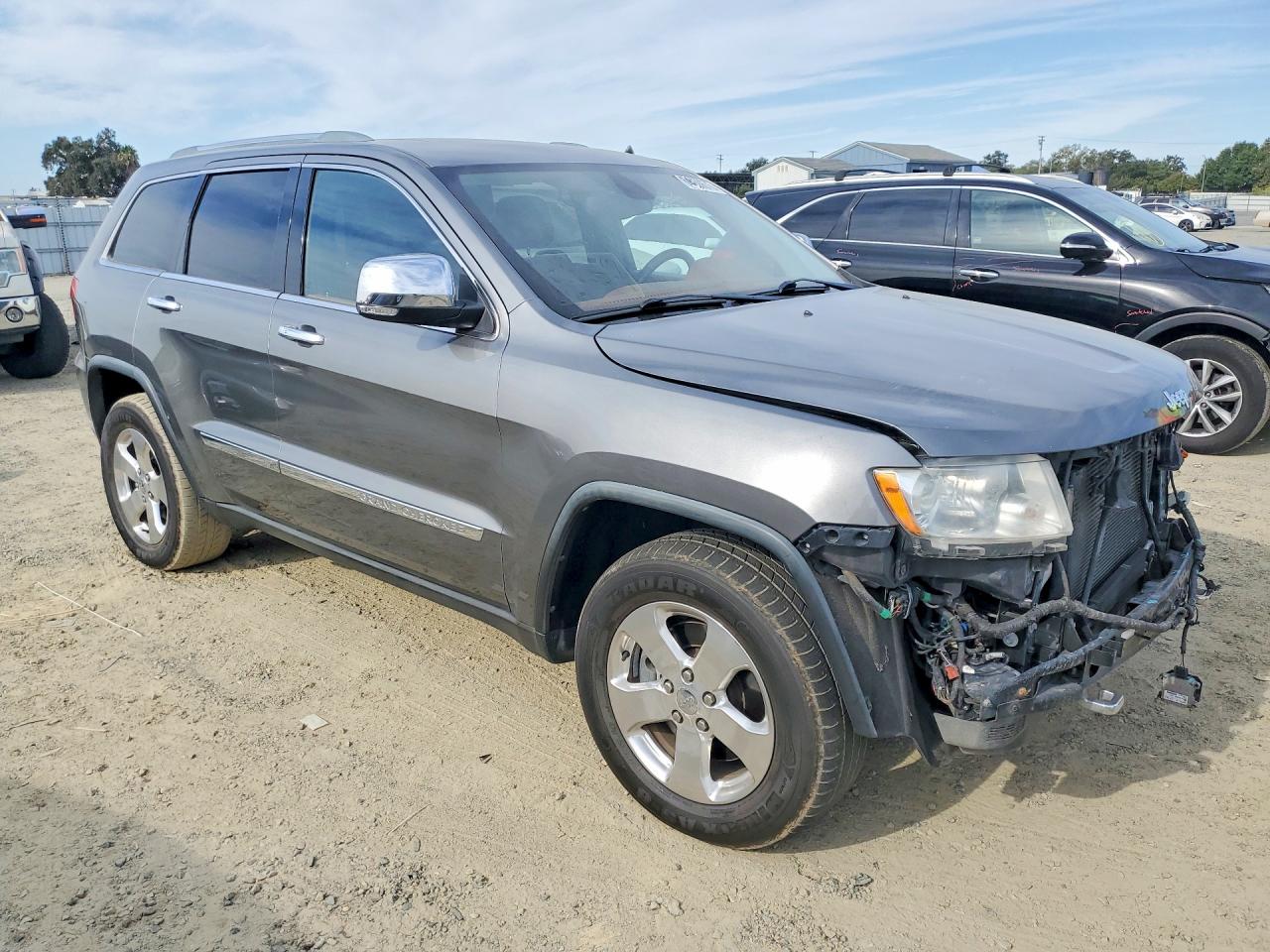 2012 Jeep Grand Cherokee Overland Silver vin: 1C4RJFCT9CC333474
