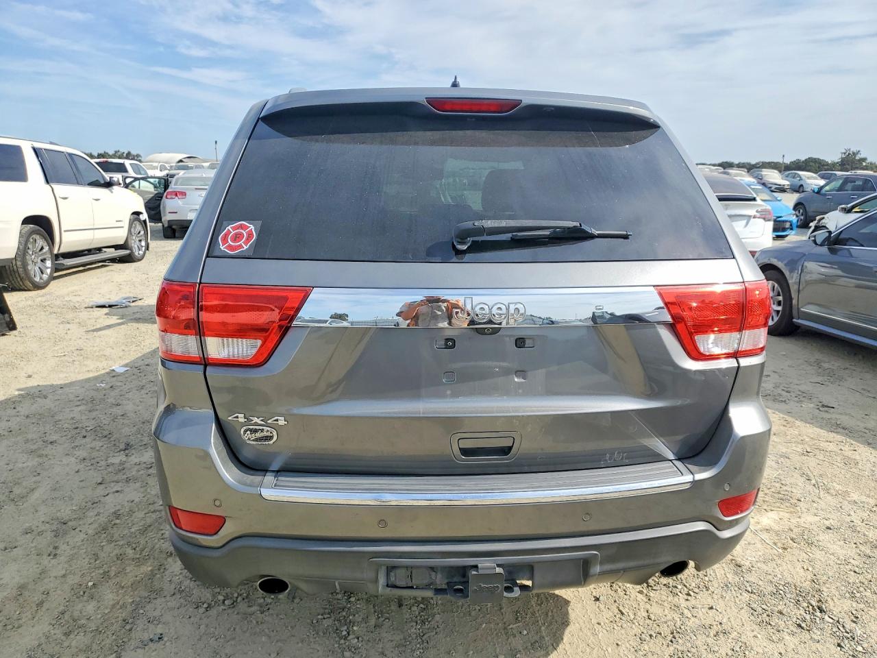 2012 Jeep Grand Cherokee Overland Silver vin: 1C4RJFCT9CC333474
