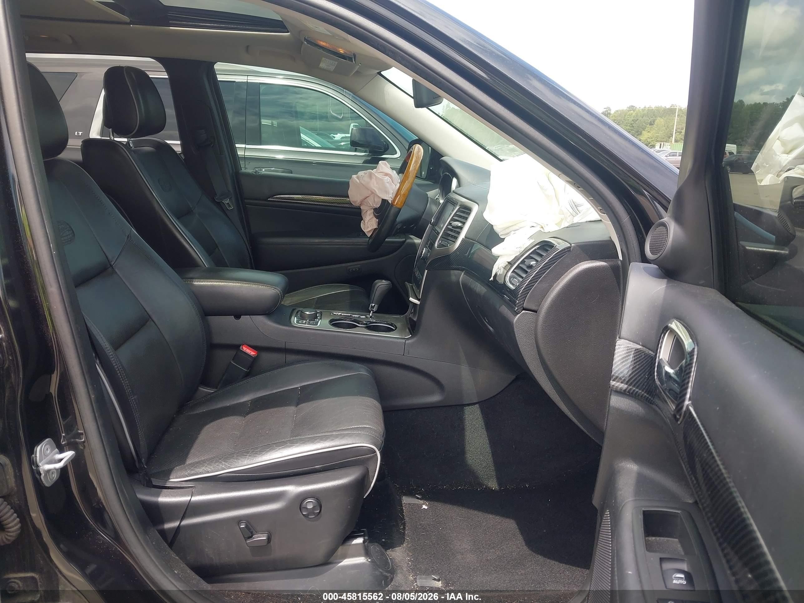 2013 Jeep Grand Cherokee Overland Black vin: 1C4RJFCT9DC525222