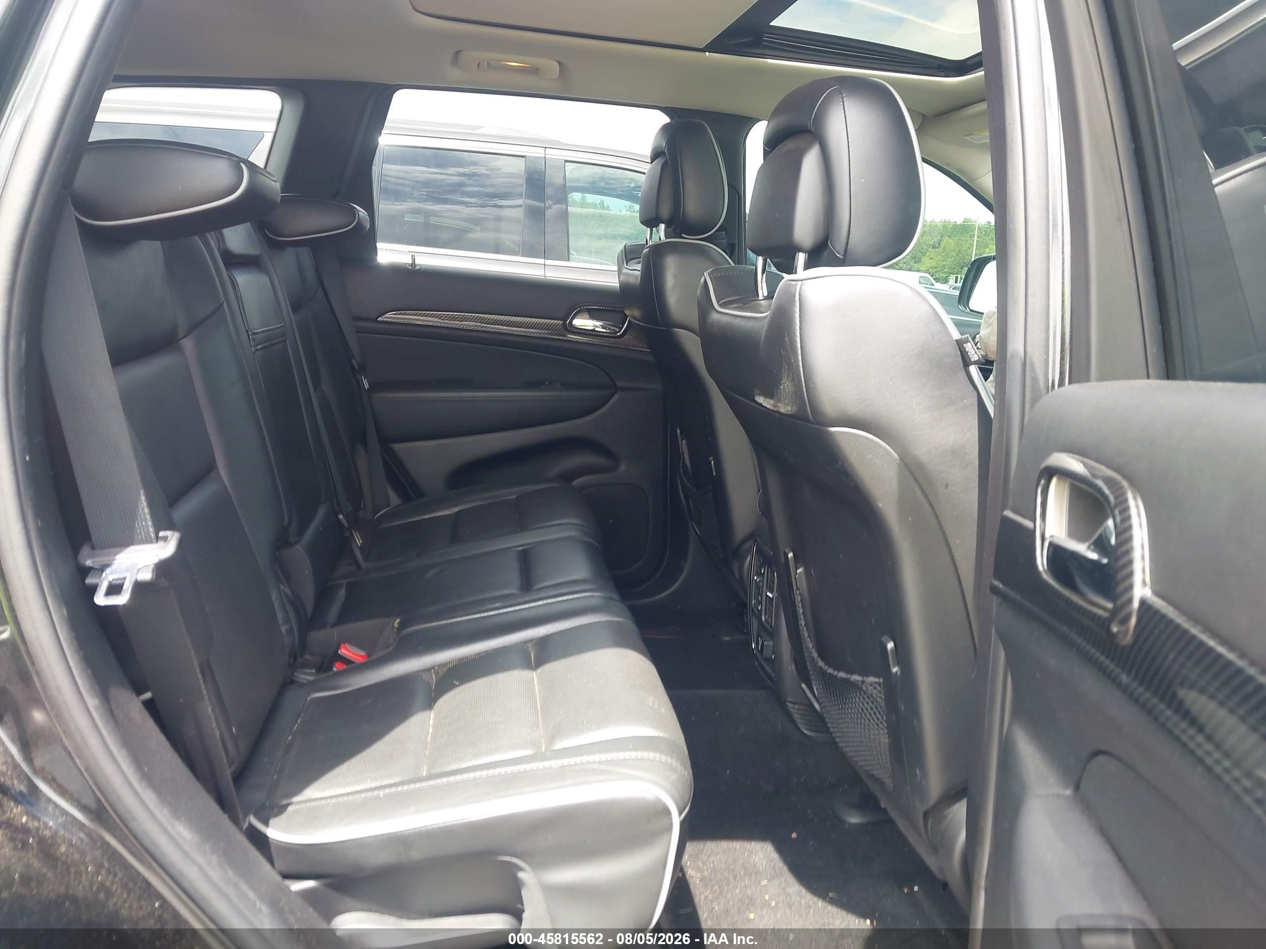 2013 Jeep Grand Cherokee Overland Black vin: 1C4RJFCT9DC525222