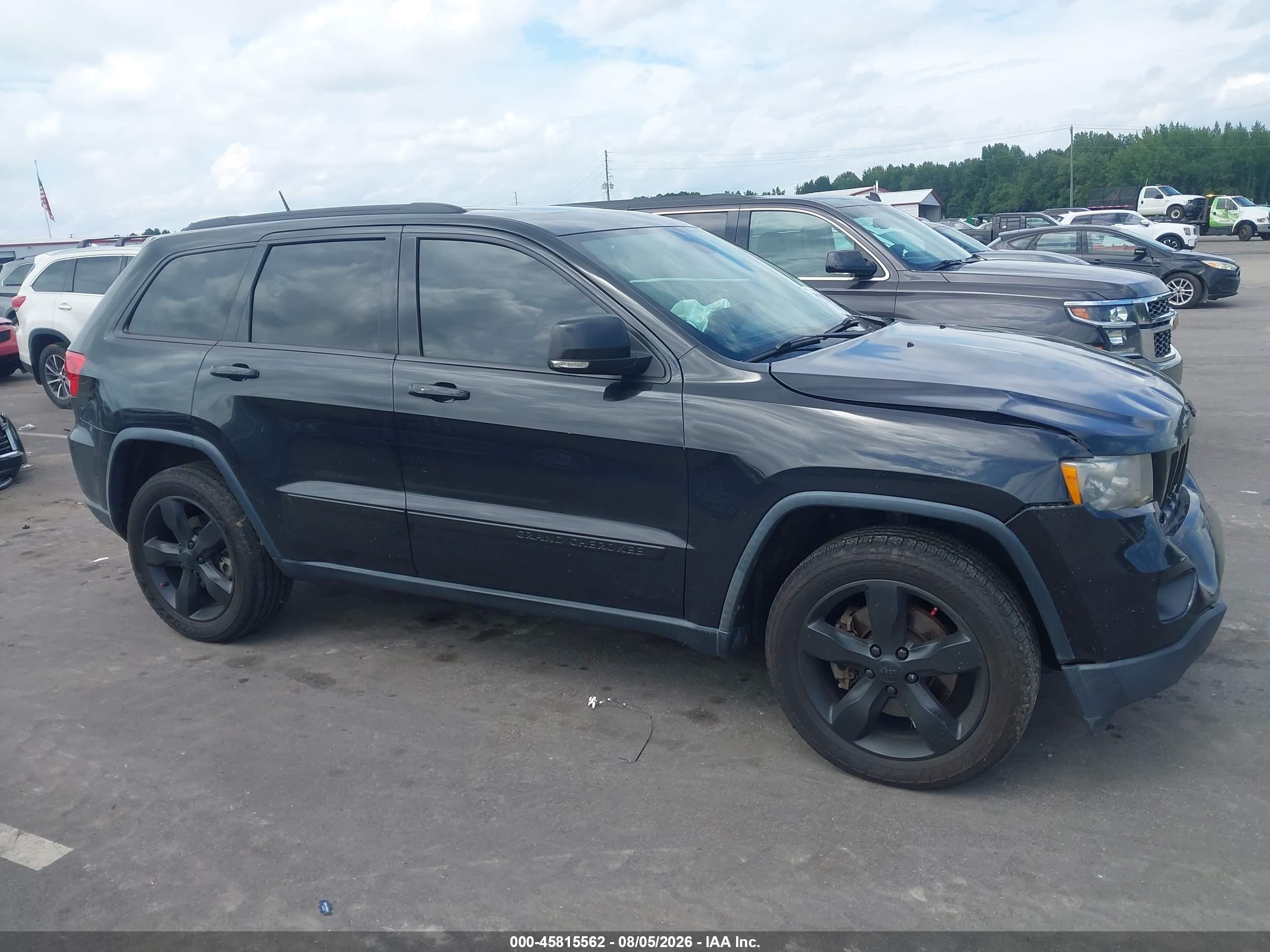2013 Jeep Grand Cherokee Overland Black vin: 1C4RJFCT9DC525222