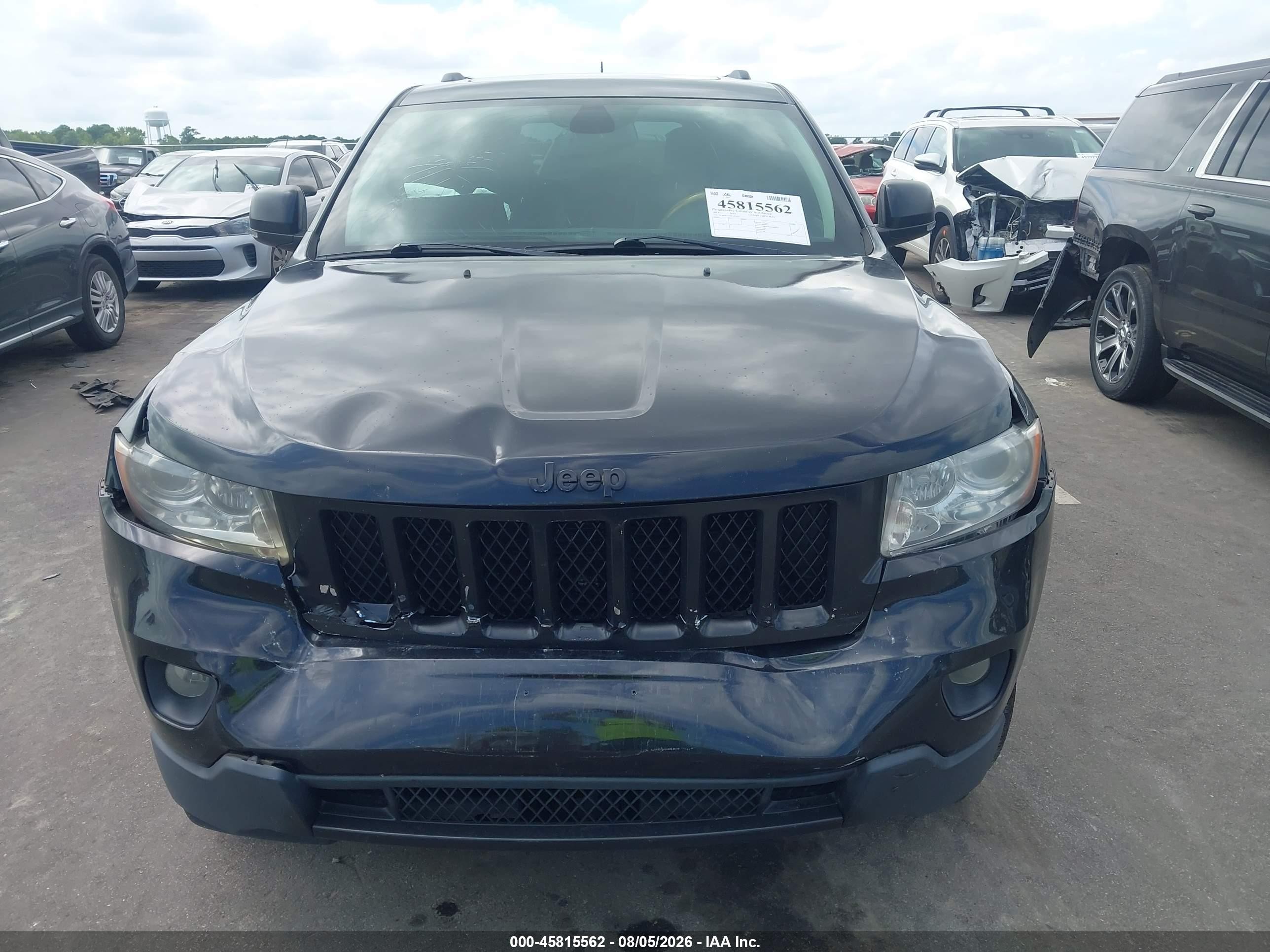 2013 Jeep Grand Cherokee Overland Black vin: 1C4RJFCT9DC525222