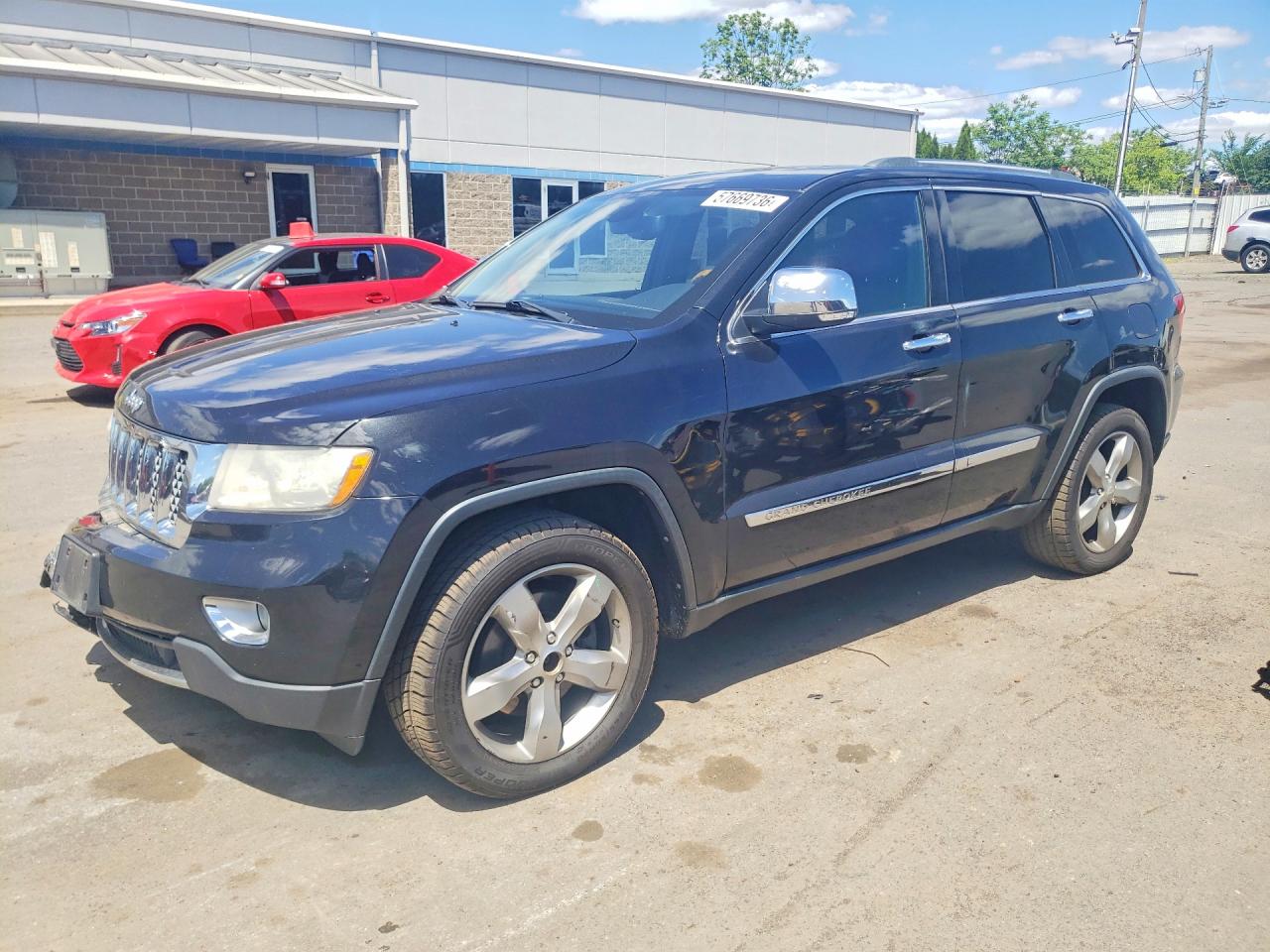 2013 Jeep Grand Cherokee Overland Black vin: 1C4RJFCT9DC620573