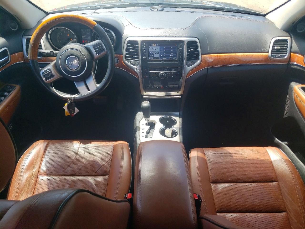 2013 Jeep Grand Cherokee Overland Black vin: 1C4RJFCT9DC620573