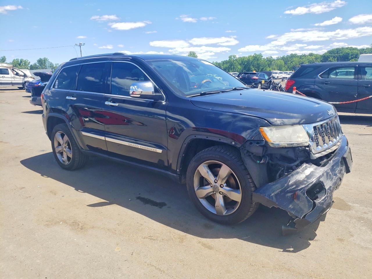2013 Jeep Grand Cherokee Overland Black vin: 1C4RJFCT9DC620573