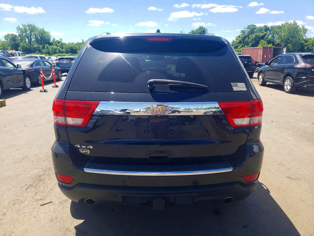 2013 Jeep Grand Cherokee Overland Black vin: 1C4RJFCT9DC620573