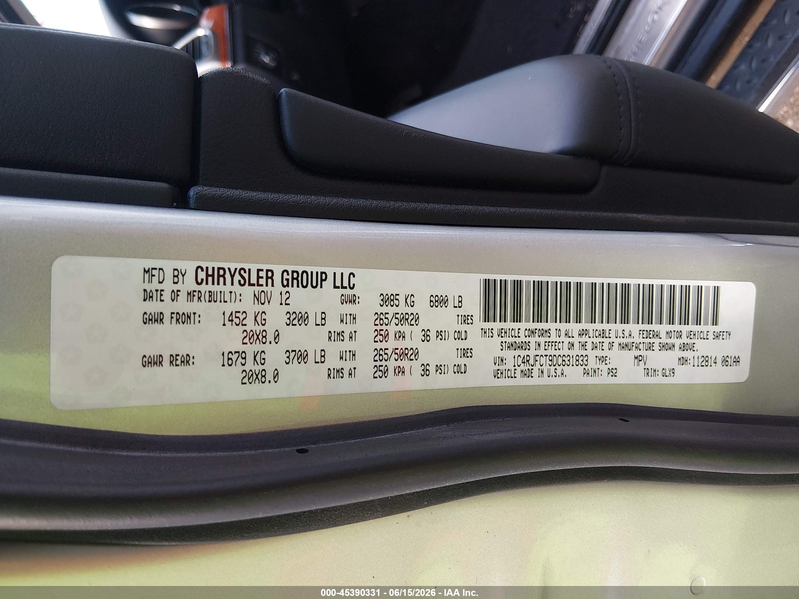 2013 Jeep Grand Cherokee Overland Silver vin: 1C4RJFCT9DC631833