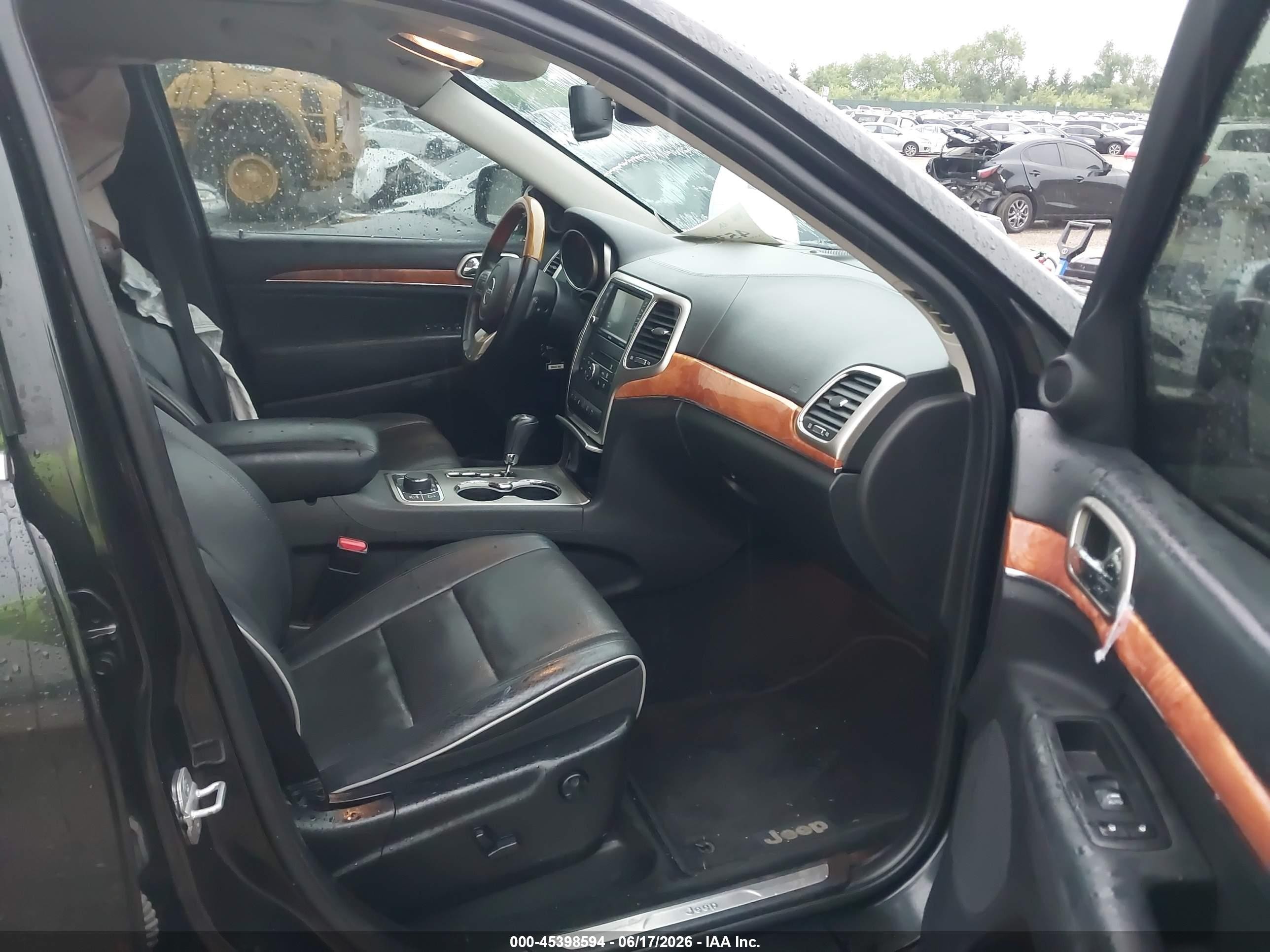 2013 Jeep Grand Cherokee Overland Черный vin: 1C4RJFCT9DC650365