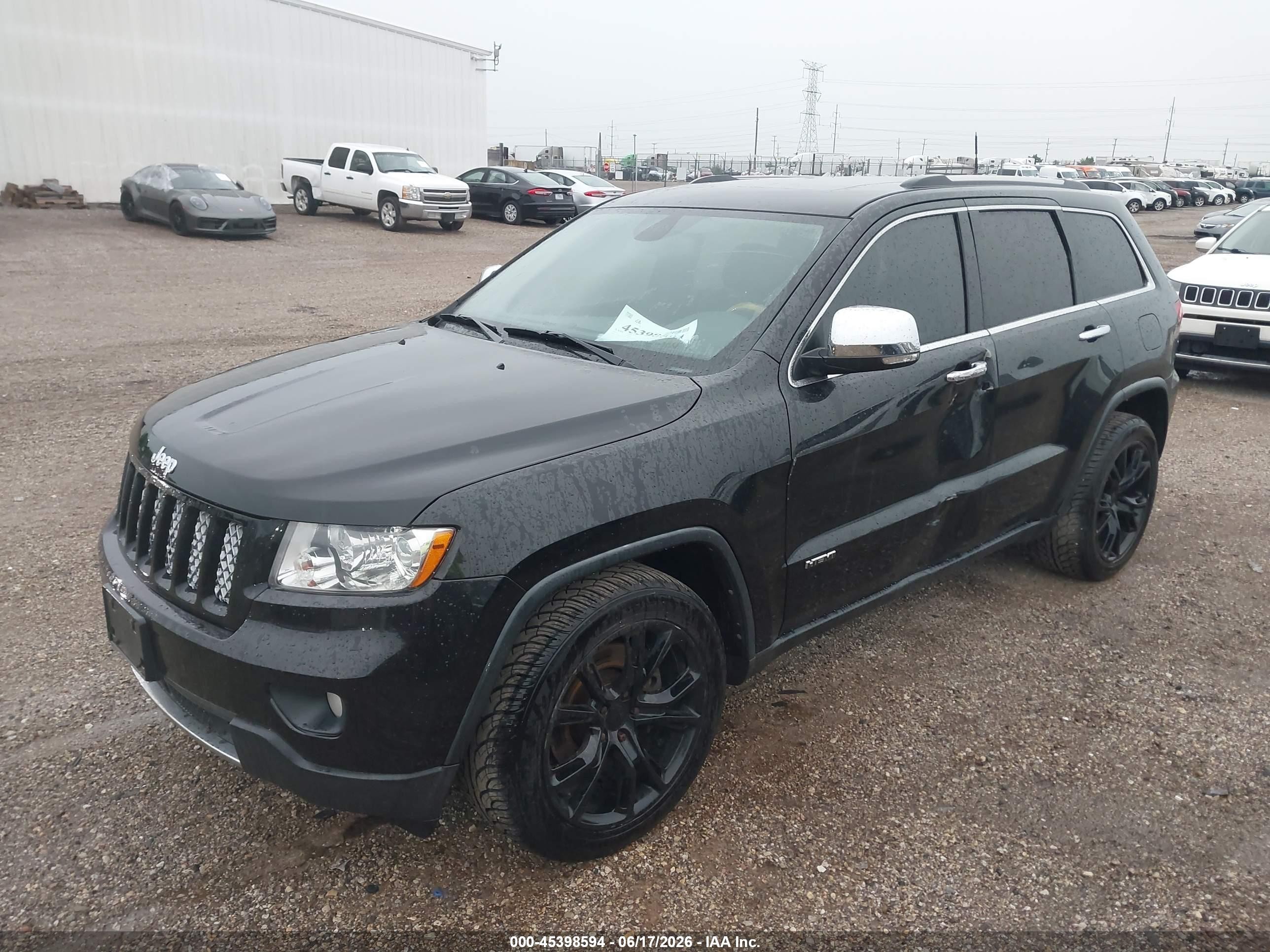 2013 Jeep Grand Cherokee Overland Черный vin: 1C4RJFCT9DC650365