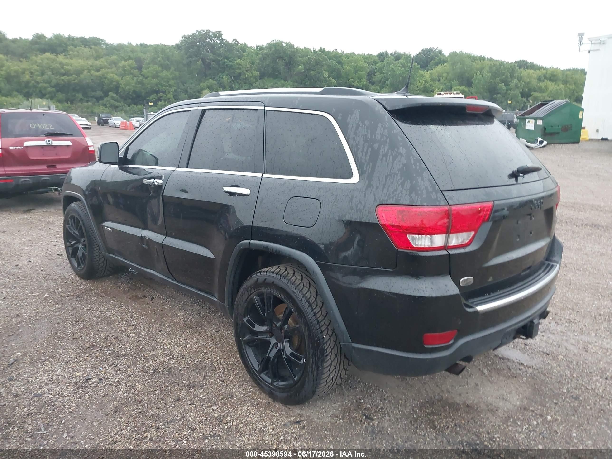 2013 Jeep Grand Cherokee Overland Черный vin: 1C4RJFCT9DC650365