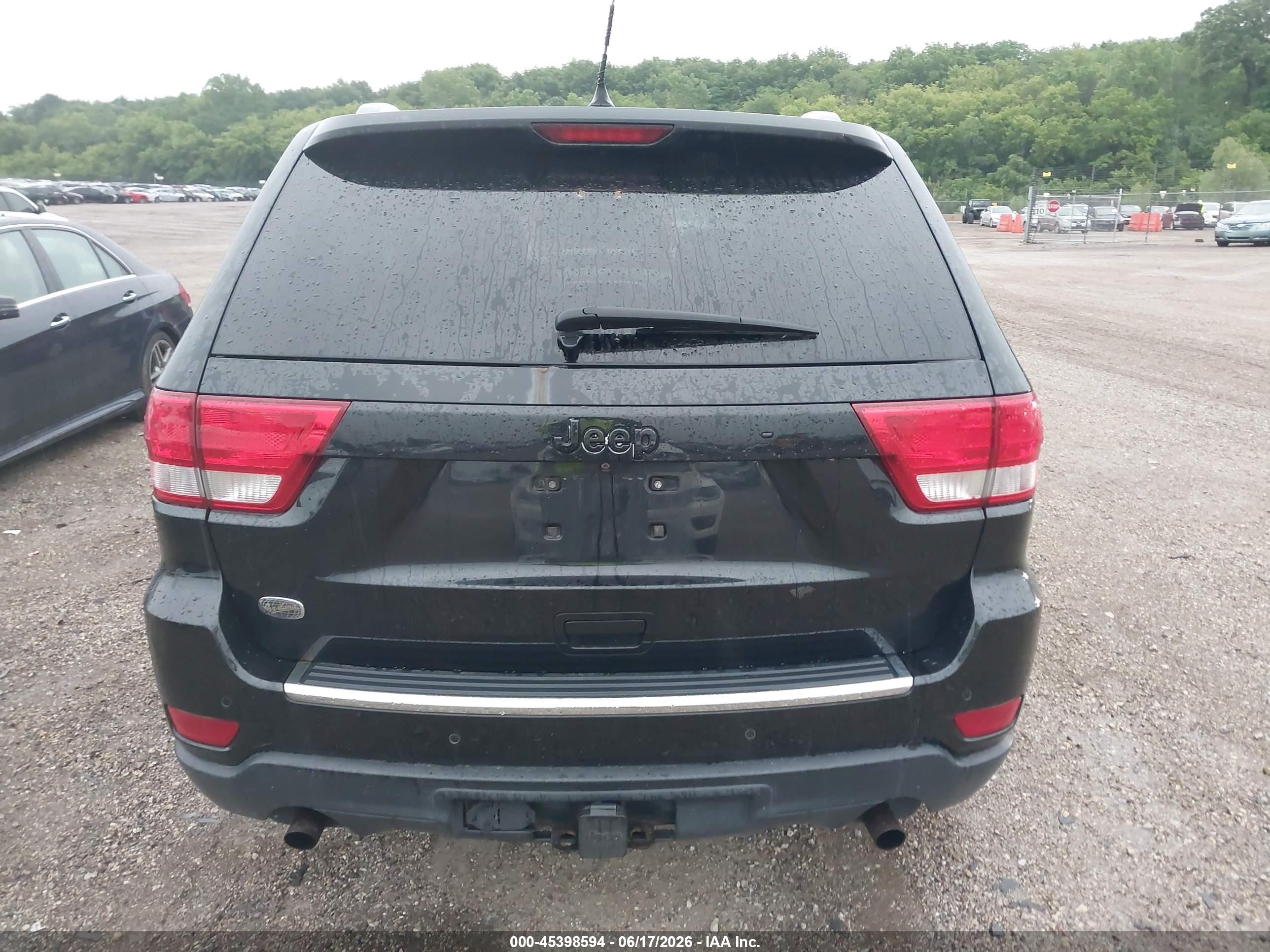 2013 Jeep Grand Cherokee Overland Черный vin: 1C4RJFCT9DC650365