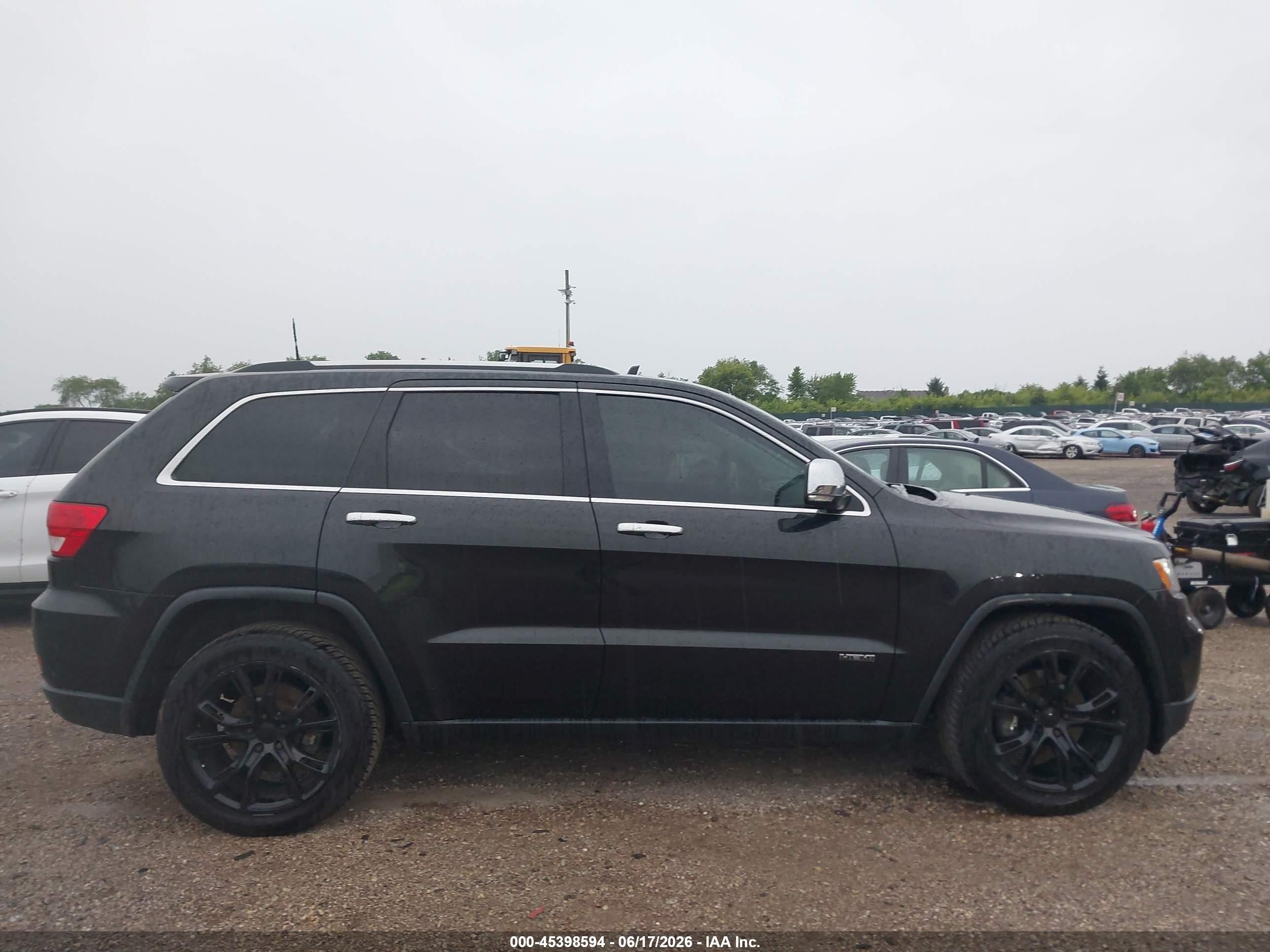 2013 Jeep Grand Cherokee Overland Черный vin: 1C4RJFCT9DC650365