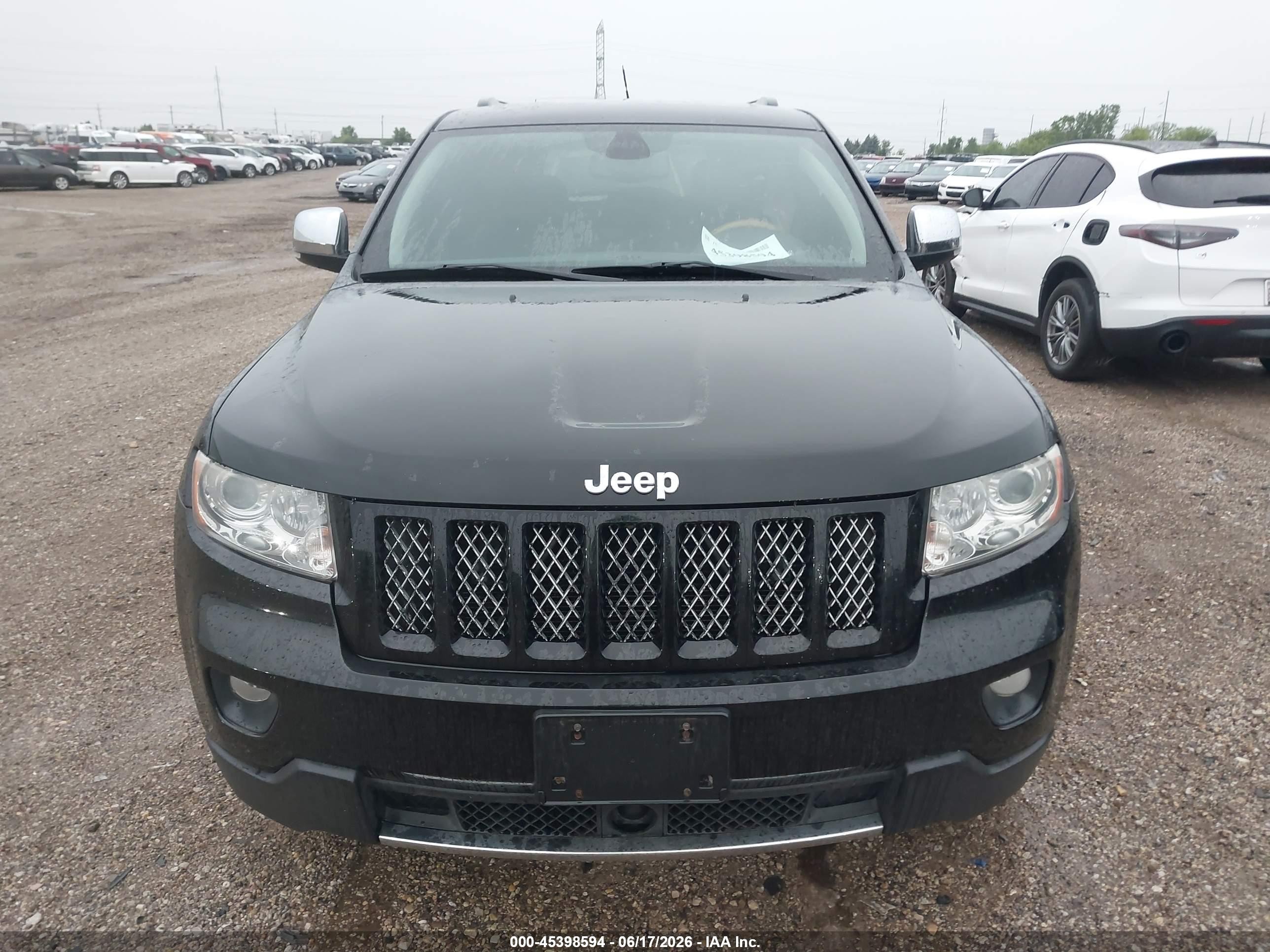 2013 Jeep Grand Cherokee Overland Черный vin: 1C4RJFCT9DC650365