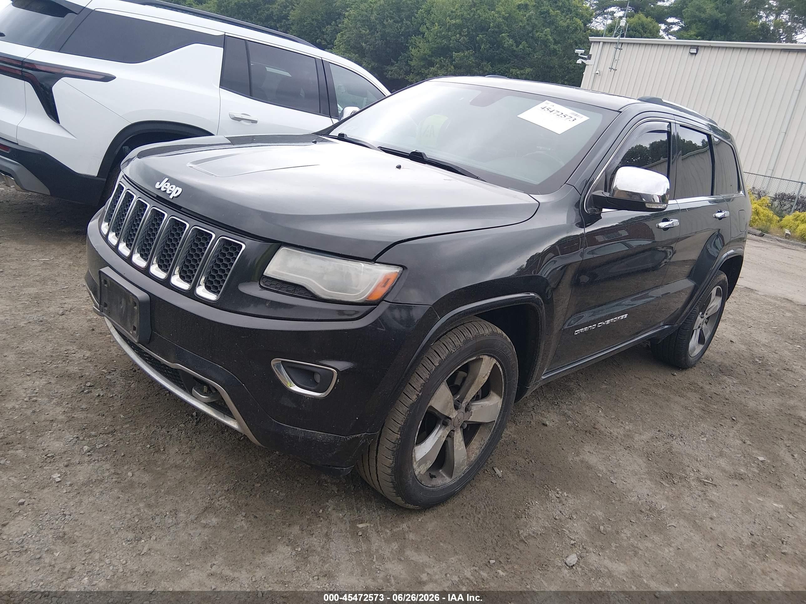 2014 Jeep Grand Cherokee Overland Black vin: 1C4RJFCT9EC146688