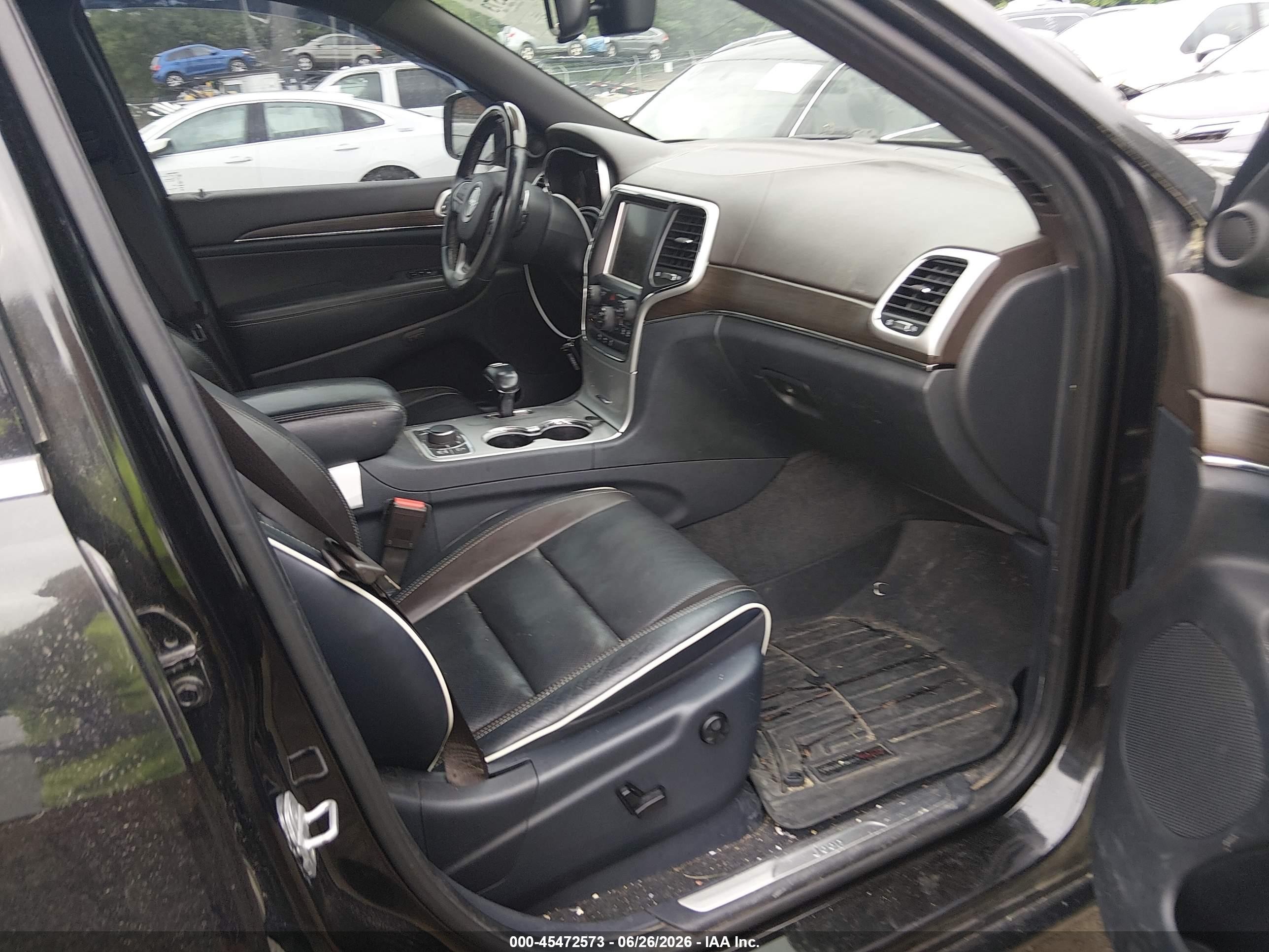 2014 Jeep Grand Cherokee Overland Black vin: 1C4RJFCT9EC146688