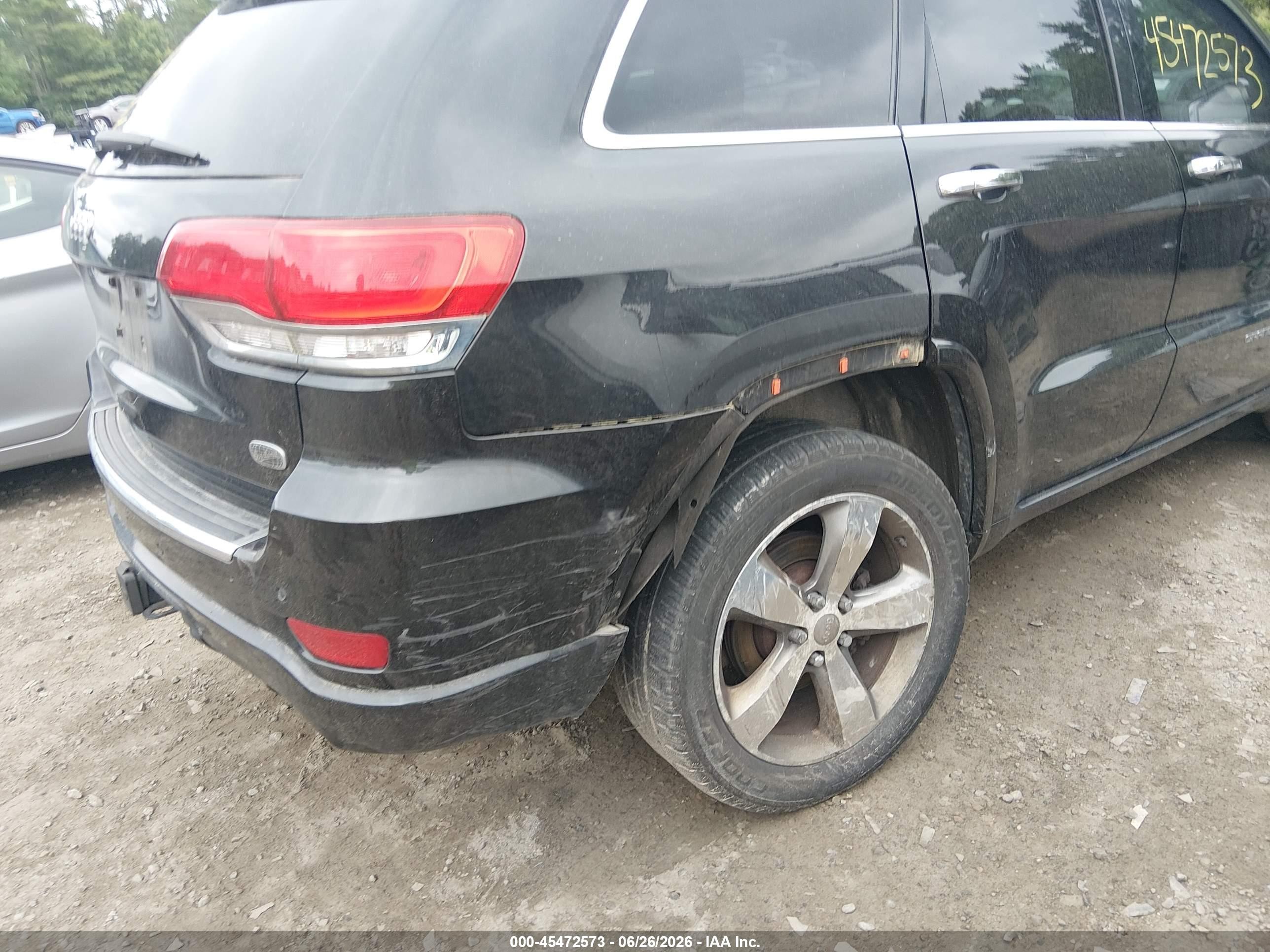 2014 Jeep Grand Cherokee Overland Black vin: 1C4RJFCT9EC146688