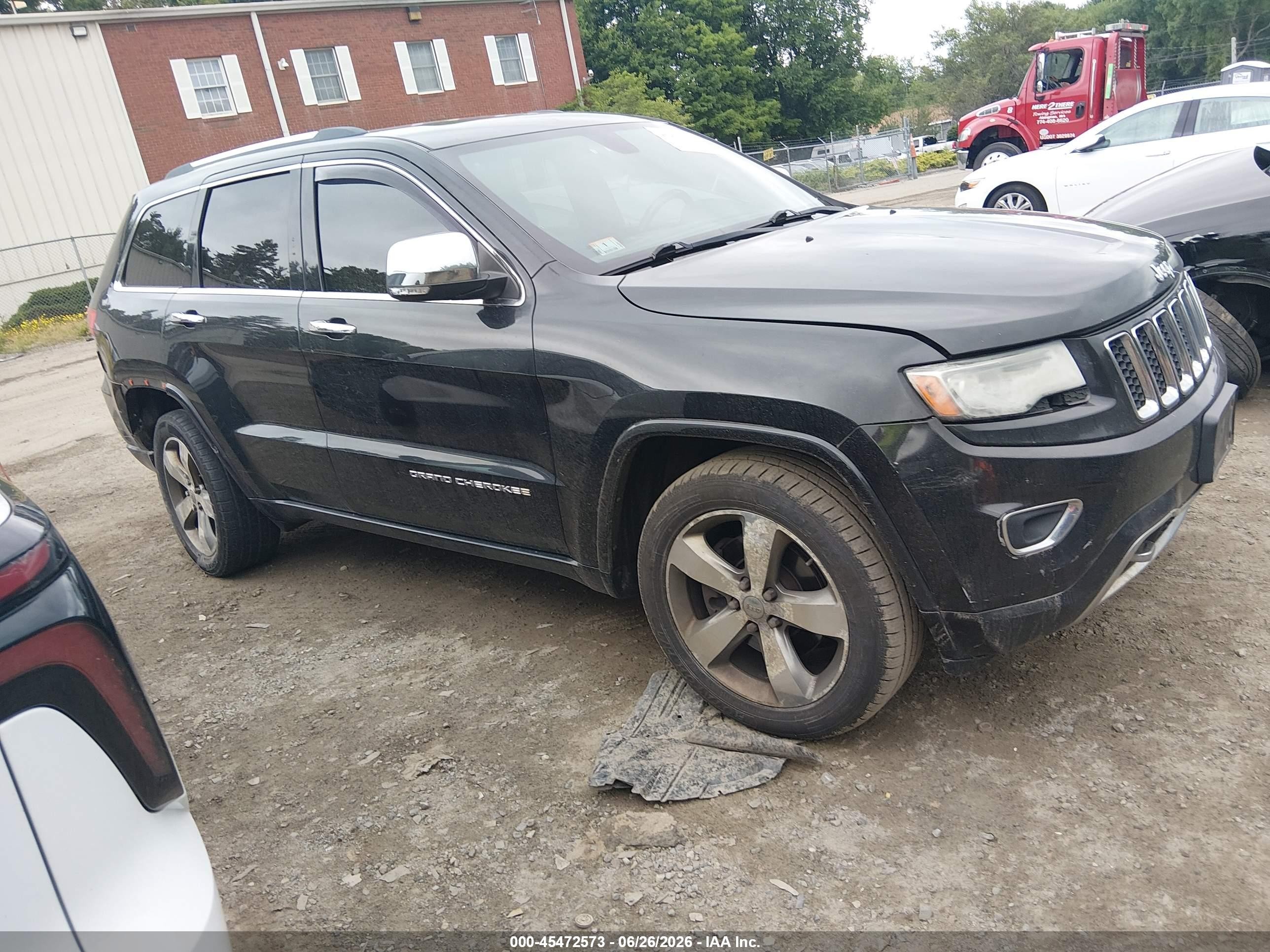 2014 Jeep Grand Cherokee Overland Black vin: 1C4RJFCT9EC146688