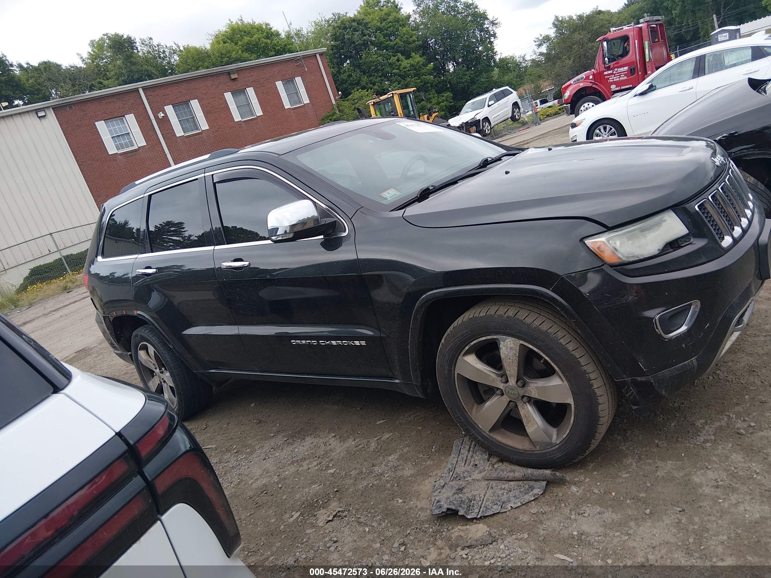2014 Jeep Grand Cherokee Overland Black vin: 1C4RJFCT9EC146688
