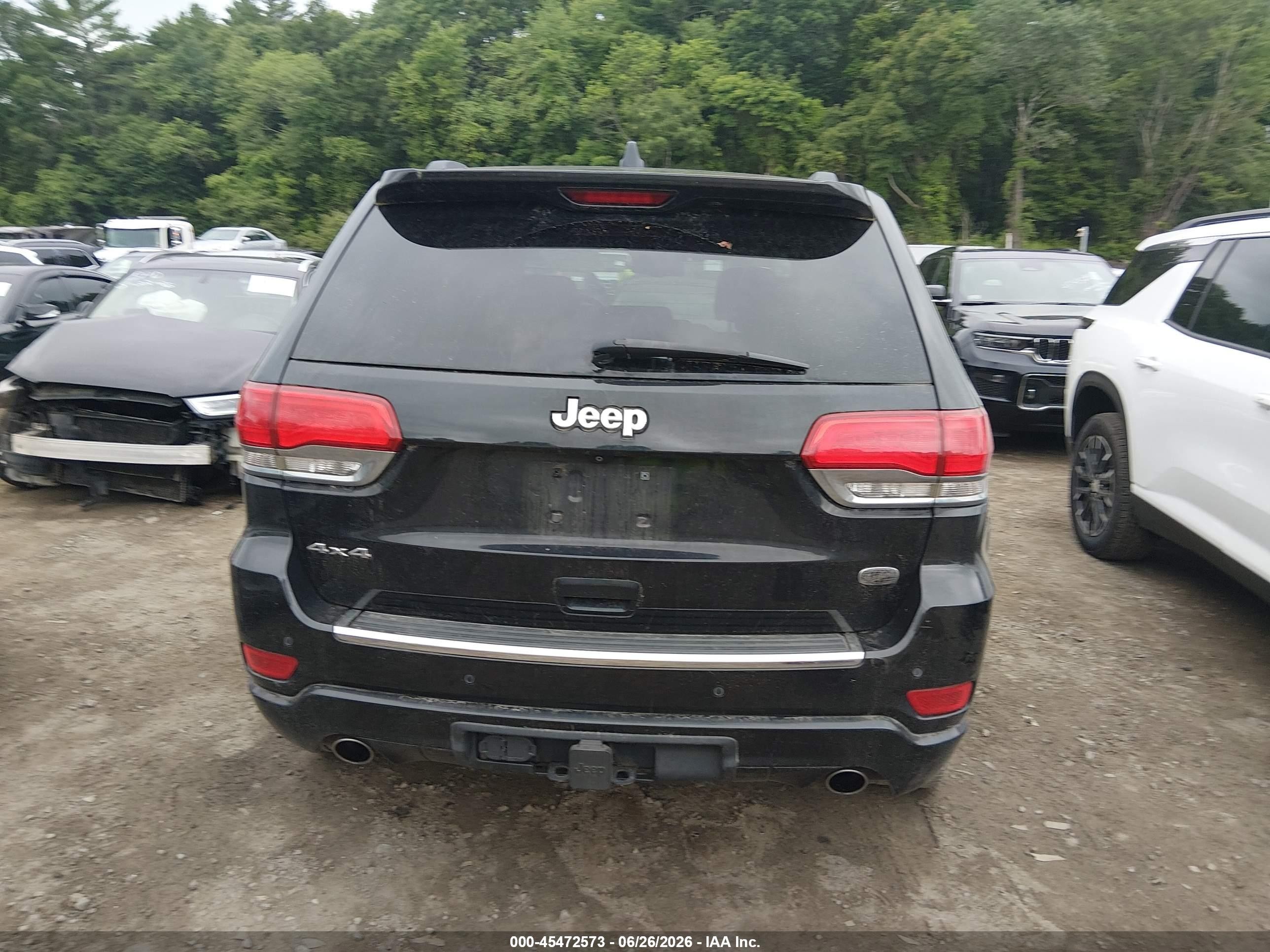 2014 Jeep Grand Cherokee Overland Black vin: 1C4RJFCT9EC146688