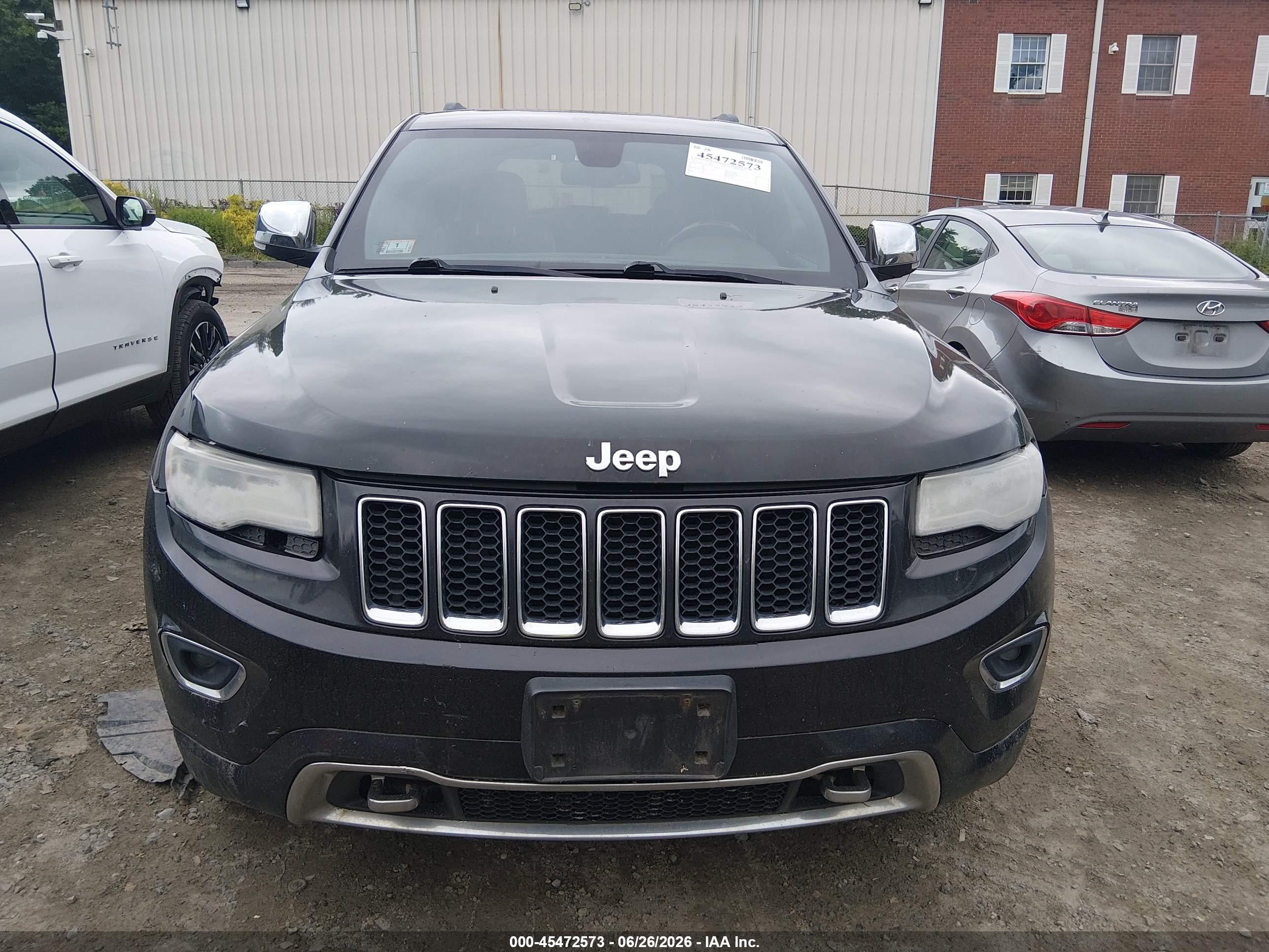 2014 Jeep Grand Cherokee Overland Black vin: 1C4RJFCT9EC146688