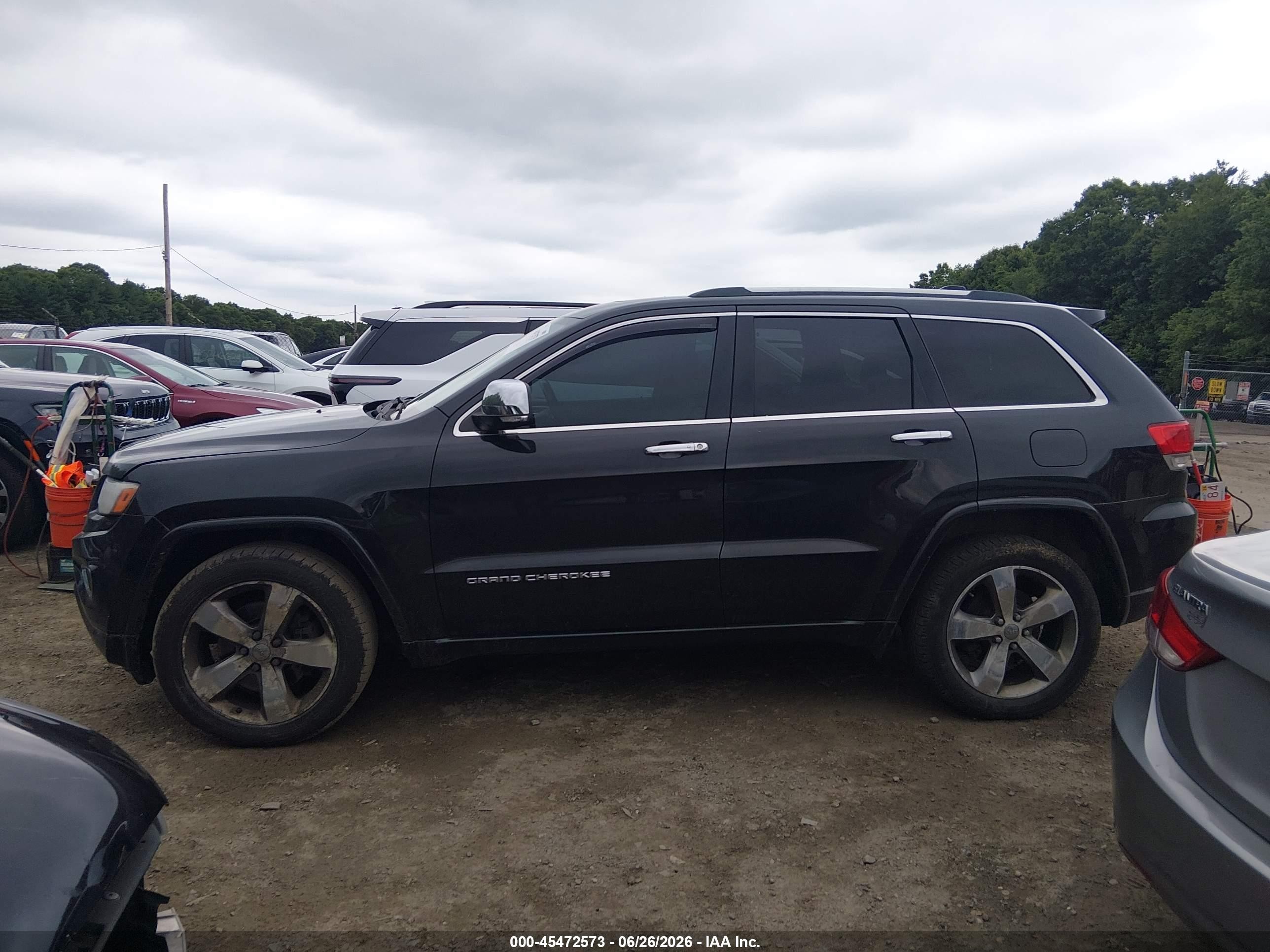 2014 Jeep Grand Cherokee Overland Black vin: 1C4RJFCT9EC146688