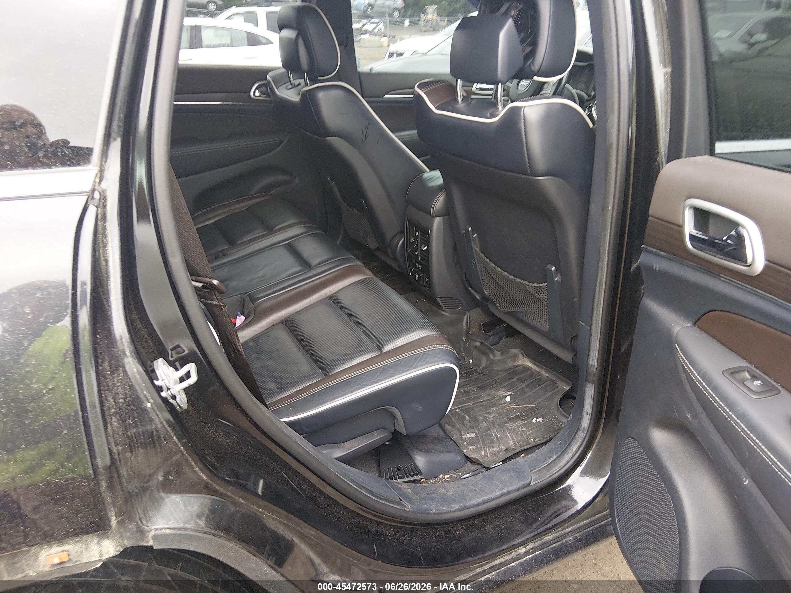 2014 Jeep Grand Cherokee Overland Black vin: 1C4RJFCT9EC146688
