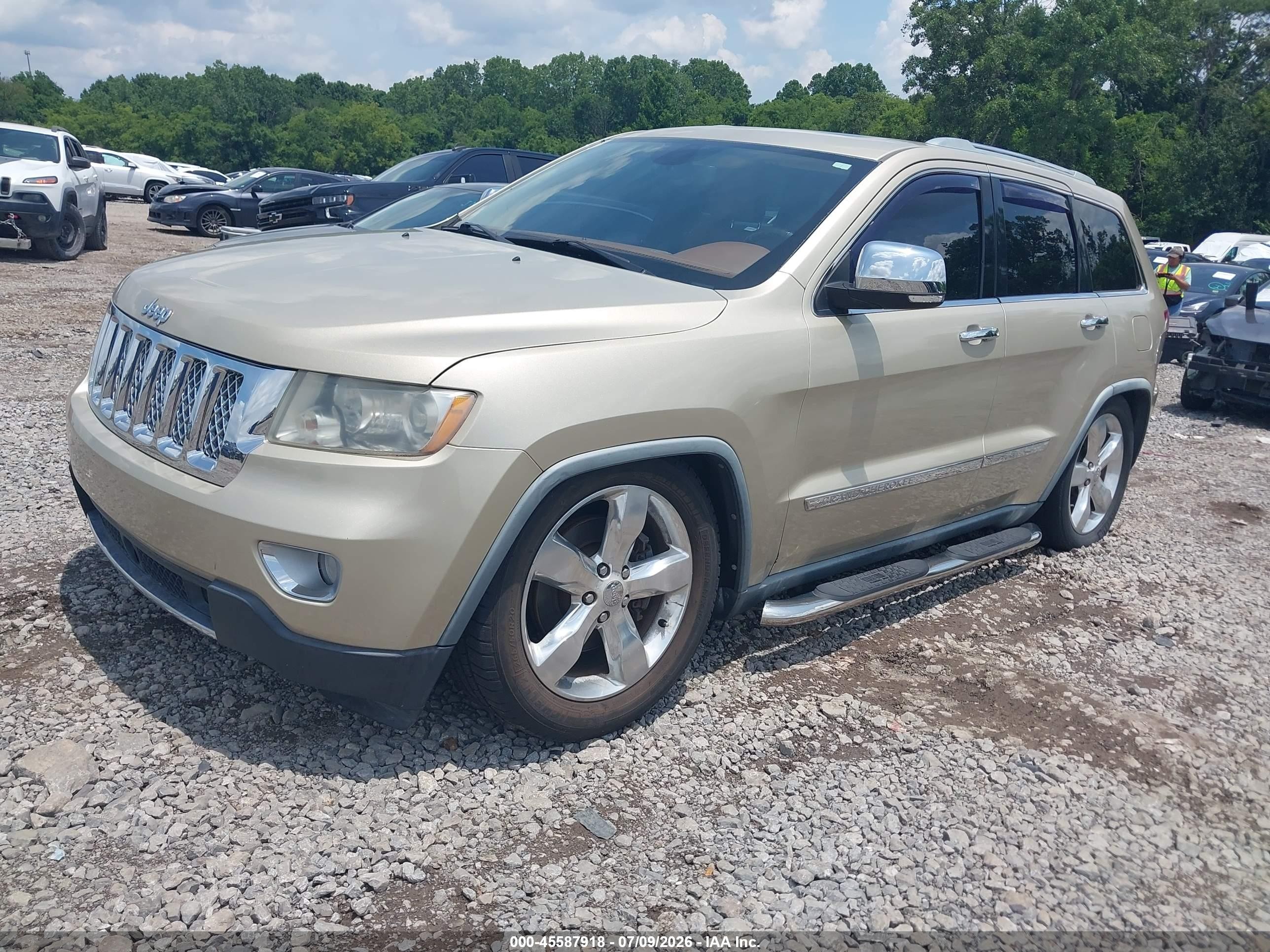 2012 Jeep Grand Cherokee Overland Gold vin: 1C4RJFCTXCC108089