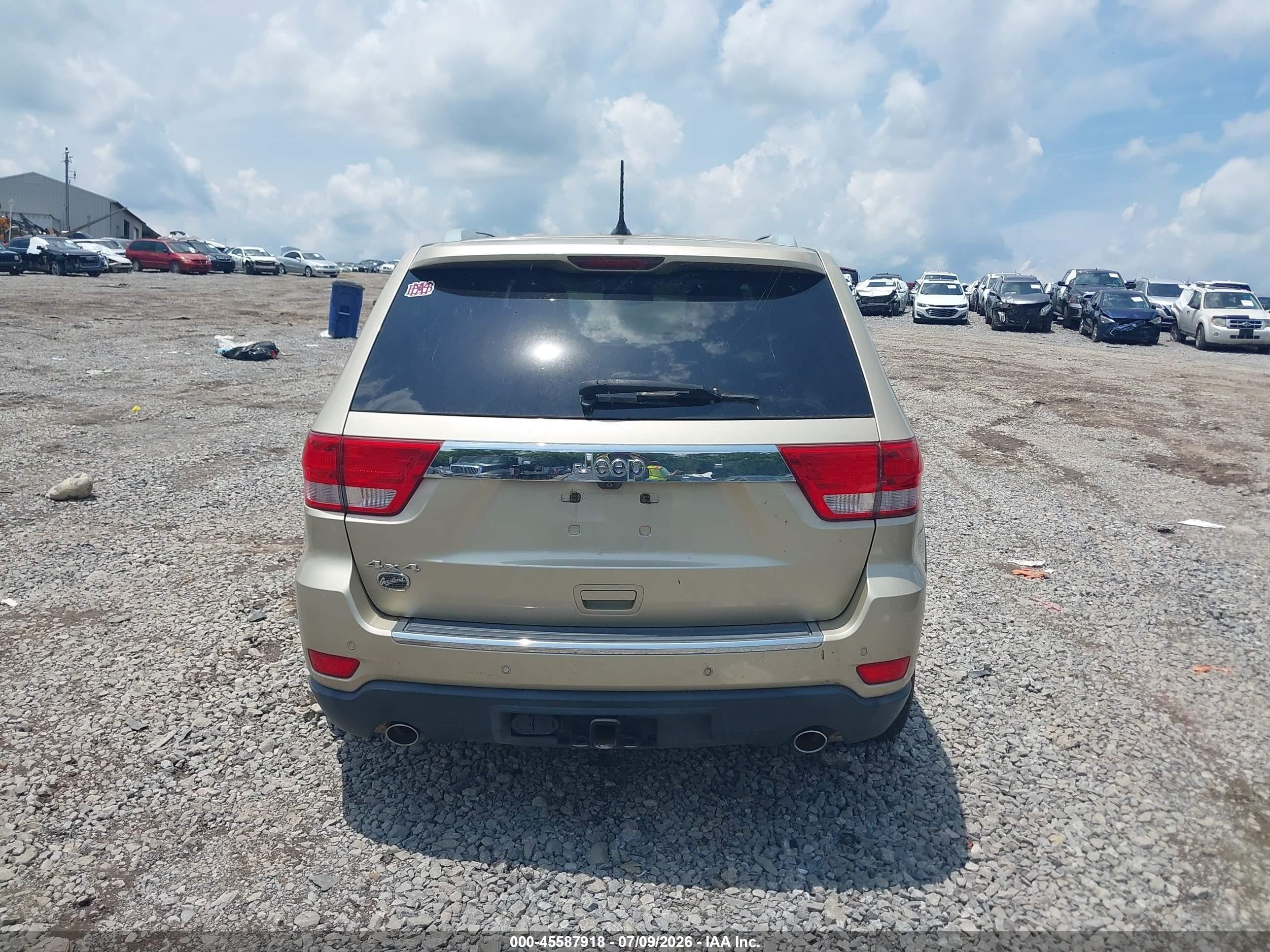 2012 Jeep Grand Cherokee Overland Gold vin: 1C4RJFCTXCC108089