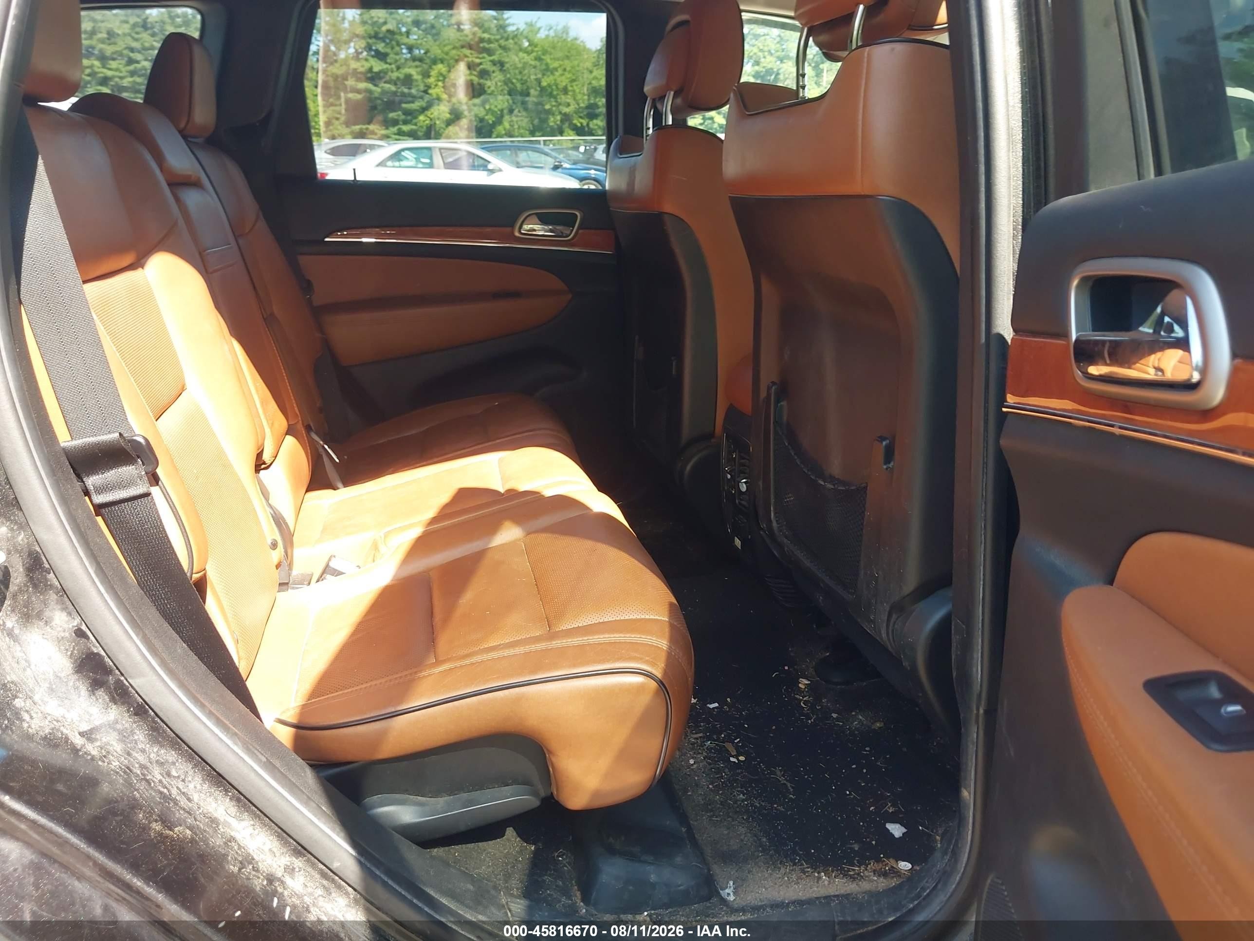 2012 Jeep Grand Cherokee Overland Black vin: 1C4RJFCTXCC162105