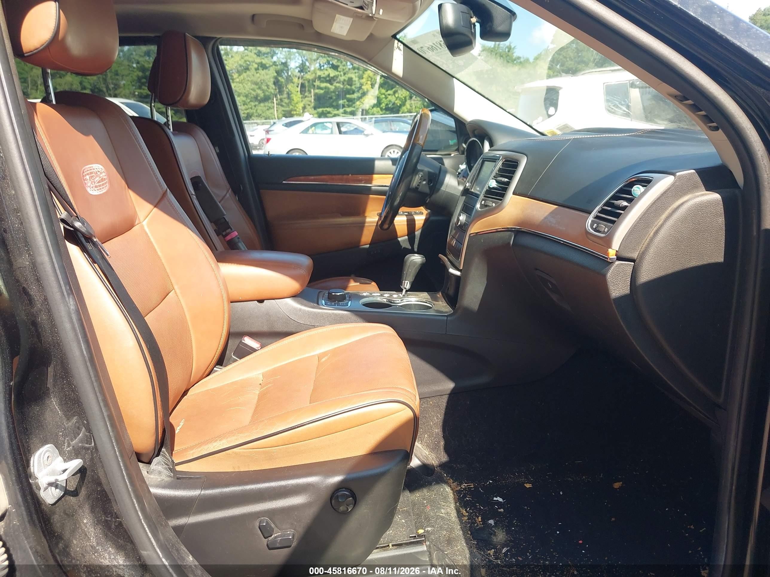 2012 Jeep Grand Cherokee Overland Black vin: 1C4RJFCTXCC162105