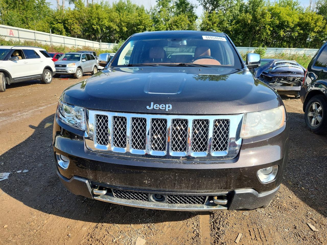 2012 Jeep Grand Cherokee Overland Black vin: 1C4RJFCTXCC240950