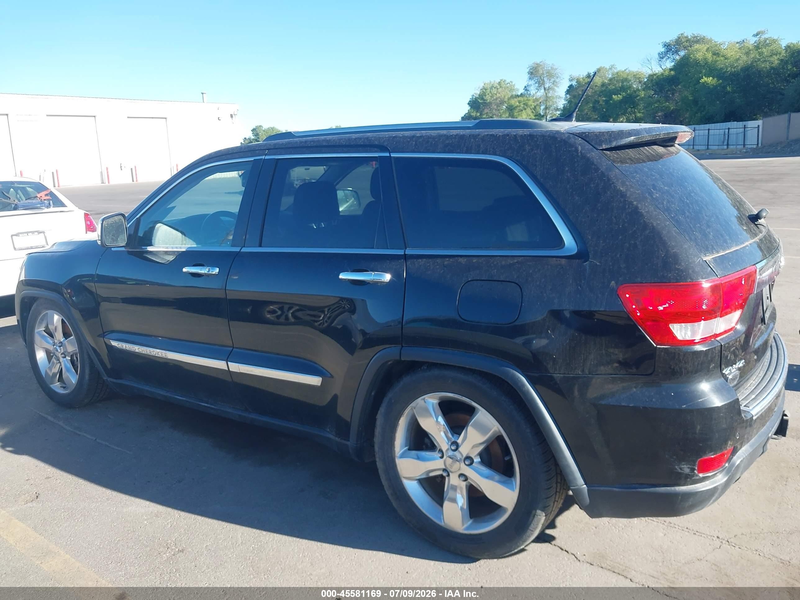 2013 Jeep Grand Cherokee Overland Summit Black vin: 1C4RJFCTXDC573442