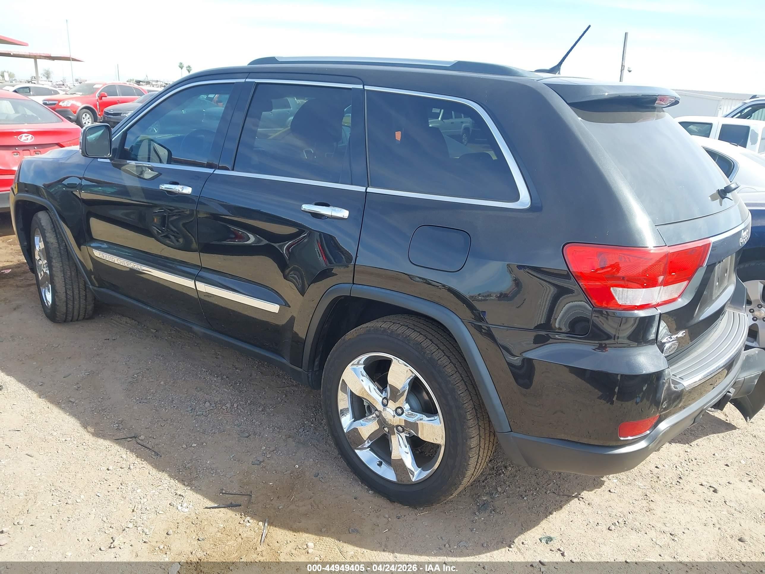 2013 Jeep Grand Cherokee Overland Summit Black vin: 1C4RJFCTXDC602695