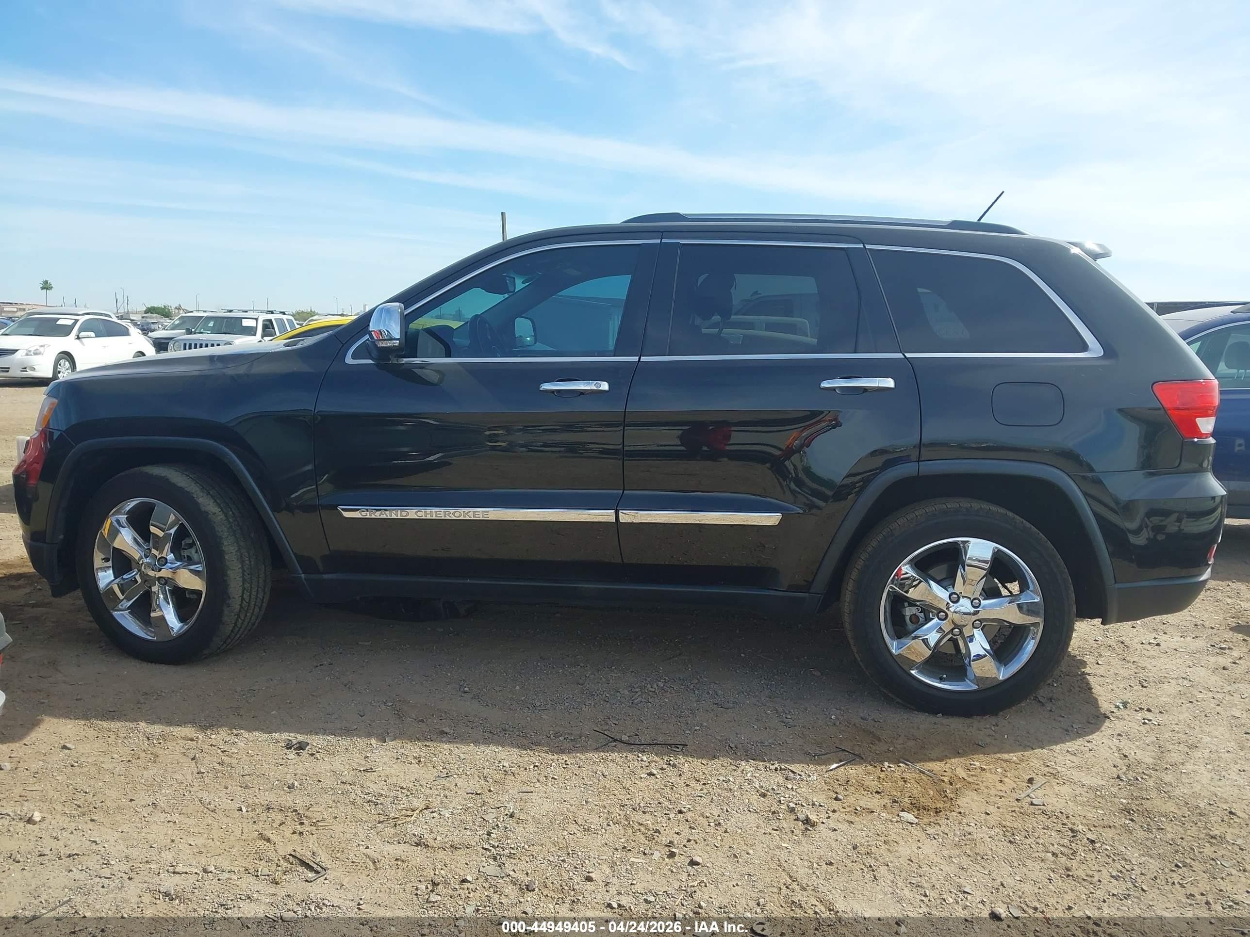 2013 Jeep Grand Cherokee Overland Summit Black vin: 1C4RJFCTXDC602695
