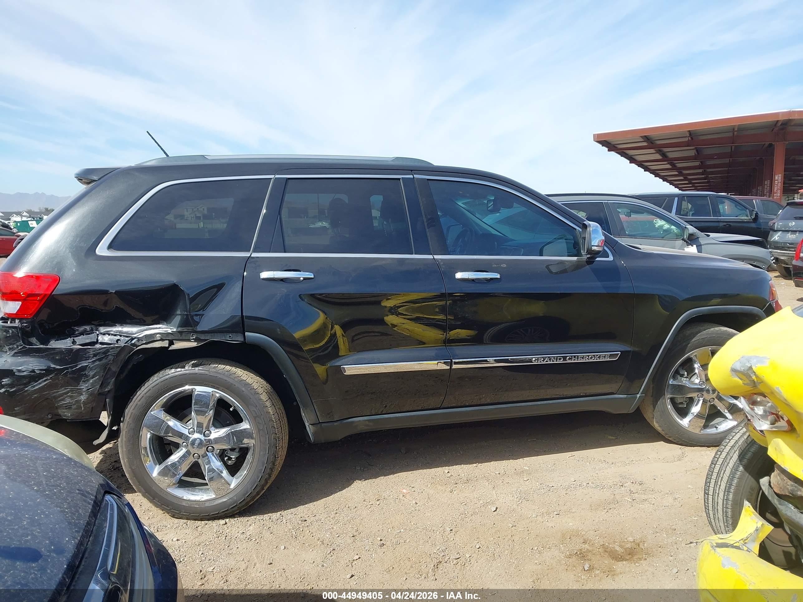 2013 Jeep Grand Cherokee Overland Summit Black vin: 1C4RJFCTXDC602695