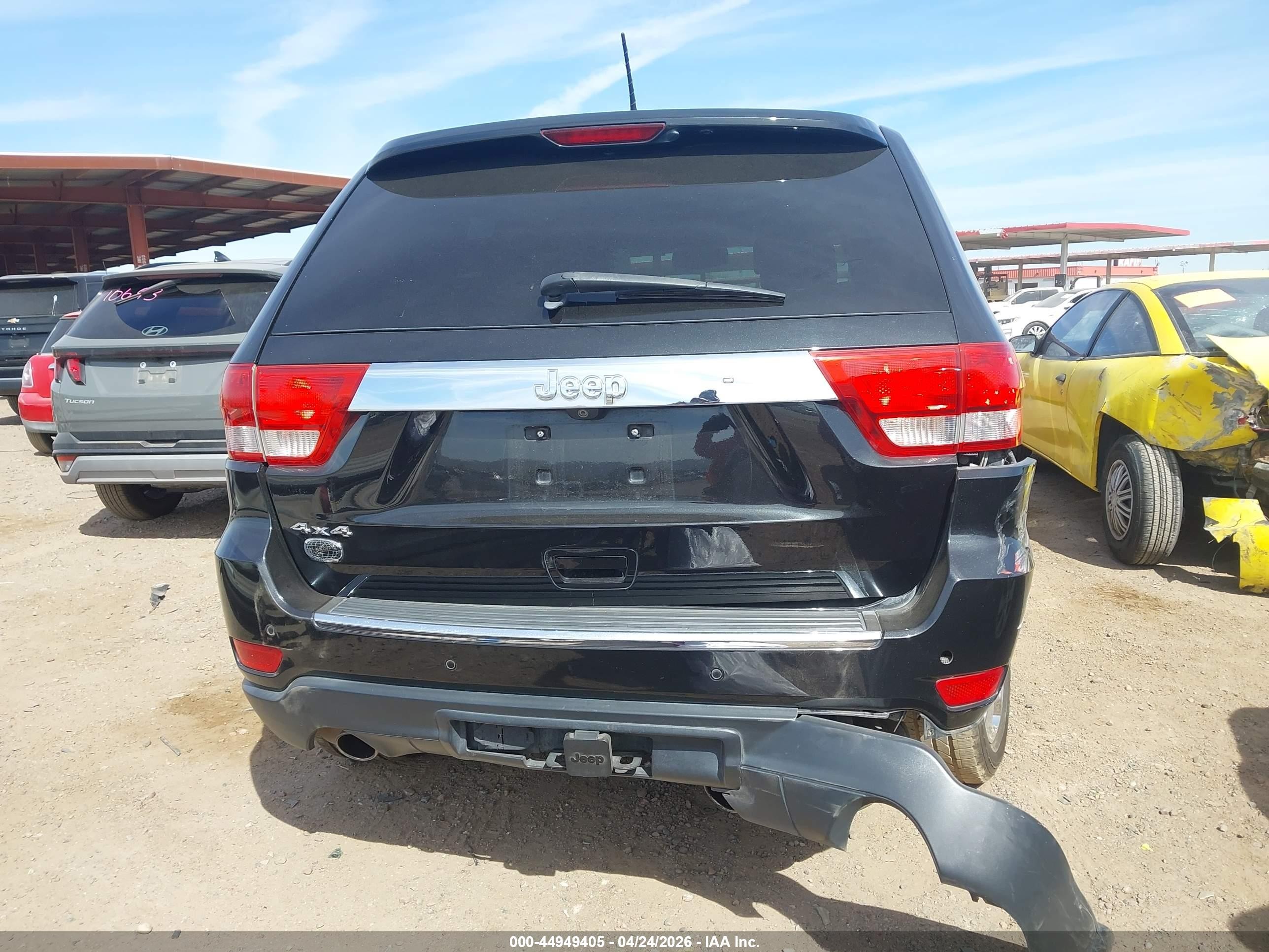 2013 Jeep Grand Cherokee Overland Summit Black vin: 1C4RJFCTXDC602695