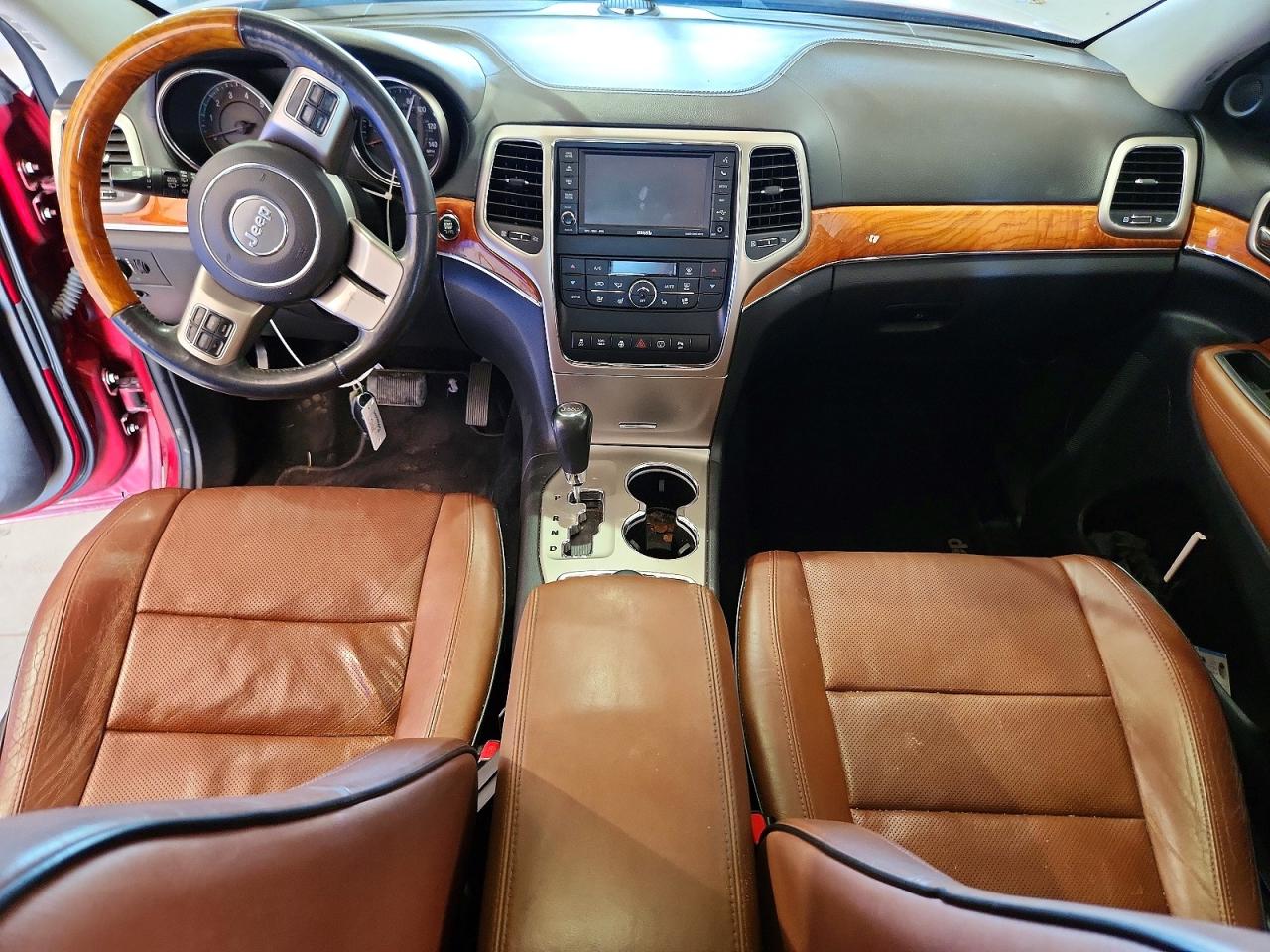 2013 Jeep Grand Cherokee Overland Burgundy vin: 1C4RJFCTXDC620498