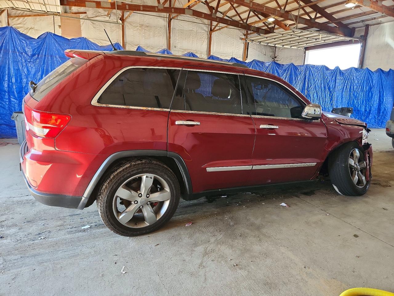 2013 Jeep Grand Cherokee Overland Burgundy vin: 1C4RJFCTXDC620498