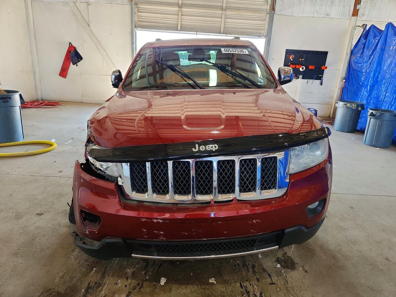 2013 Jeep Grand Cherokee Overland Burgundy vin: 1C4RJFCTXDC620498