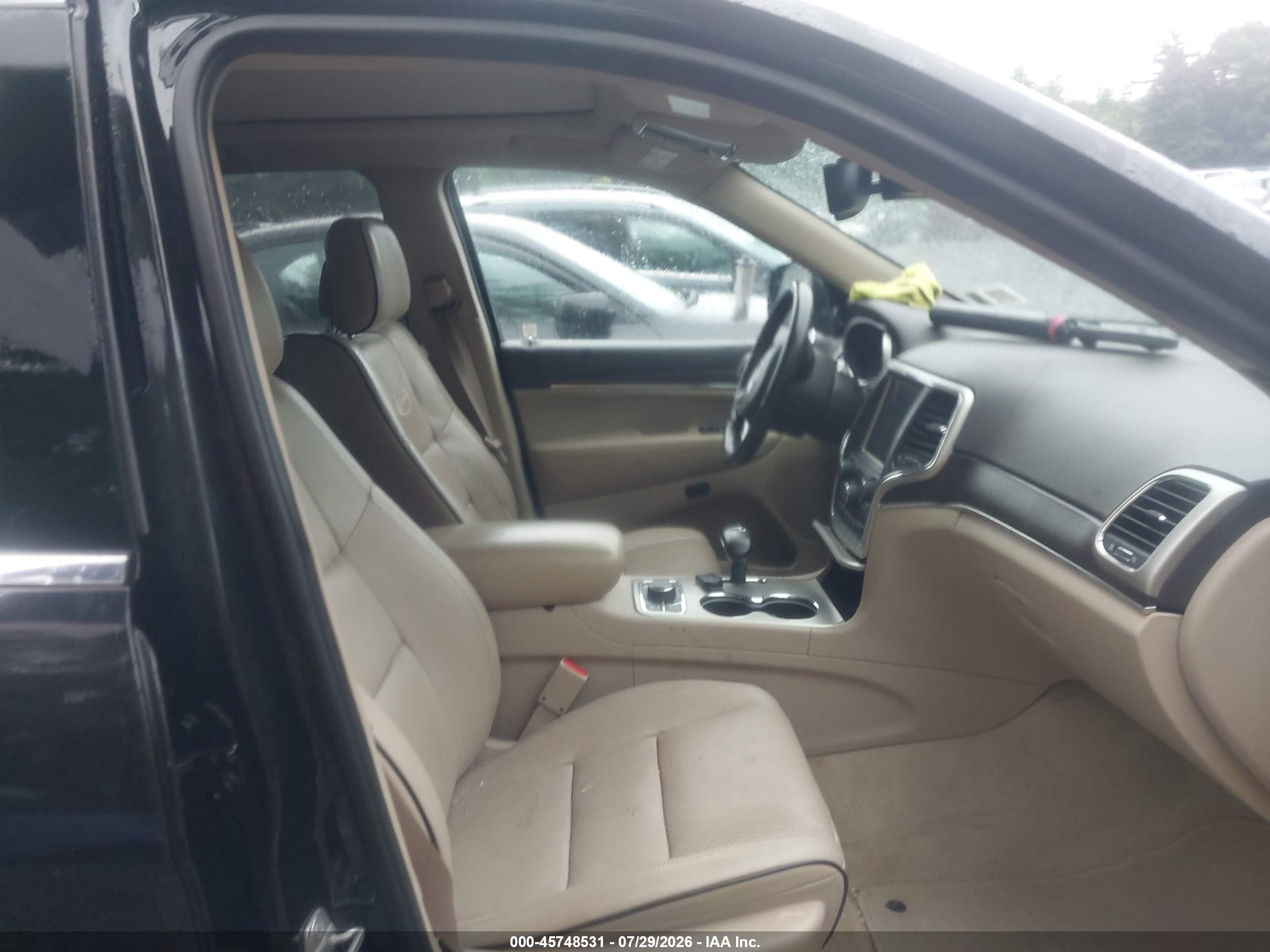 2014 Jeep Grand Cherokee Overland Black vin: 1C4RJFCTXEC207398