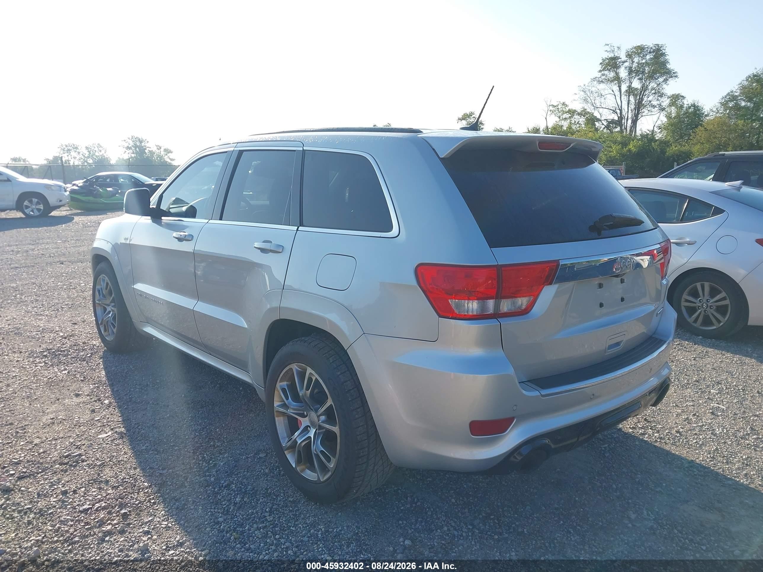 2012 Jeep Grand Cherokee Srt8 Серебряный vin: 1C4RJFDJ0CC292570