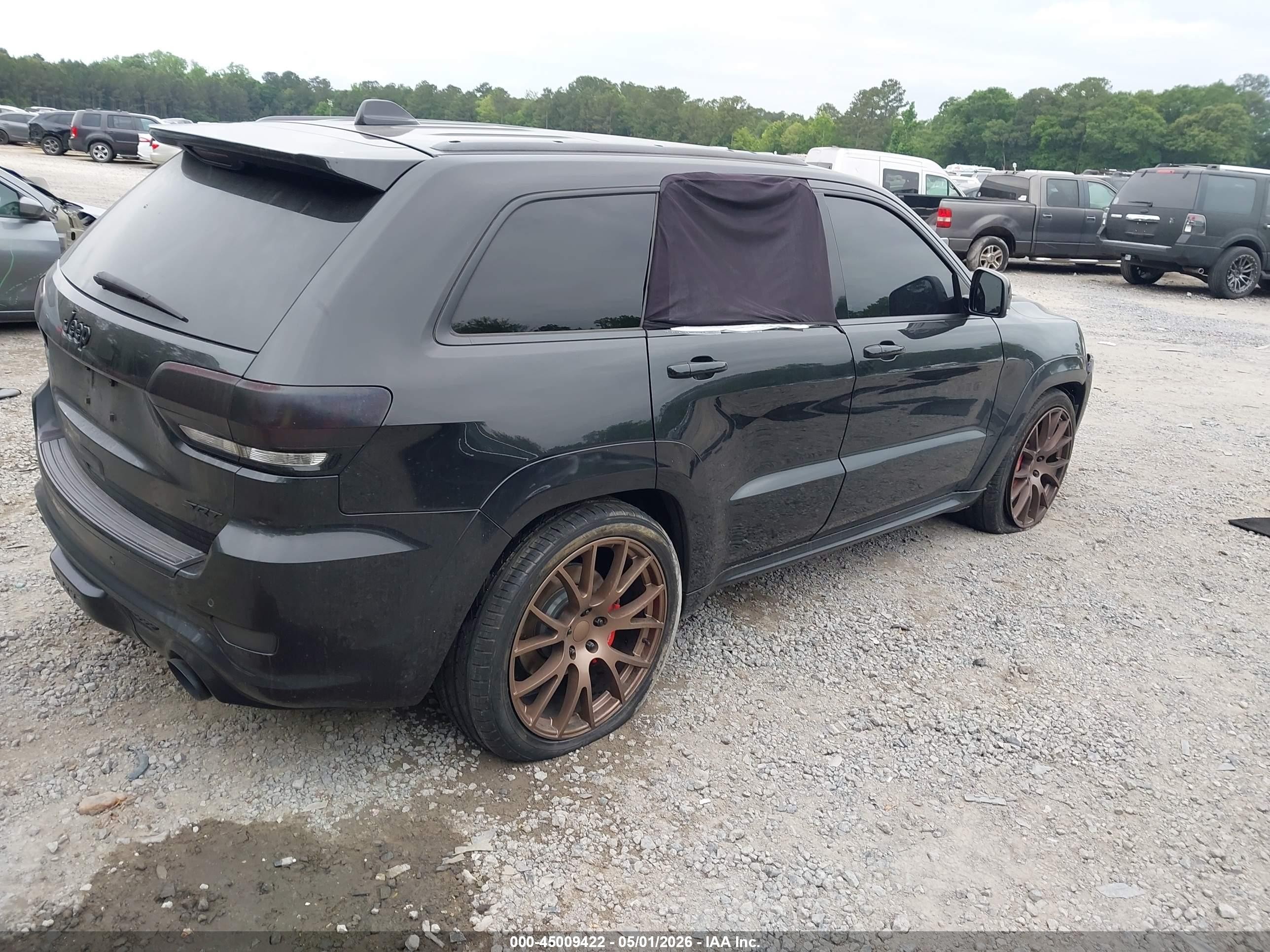 2015 Jeep Grand Cherokee Srt Black vin: 1C4RJFDJ0FC666311
