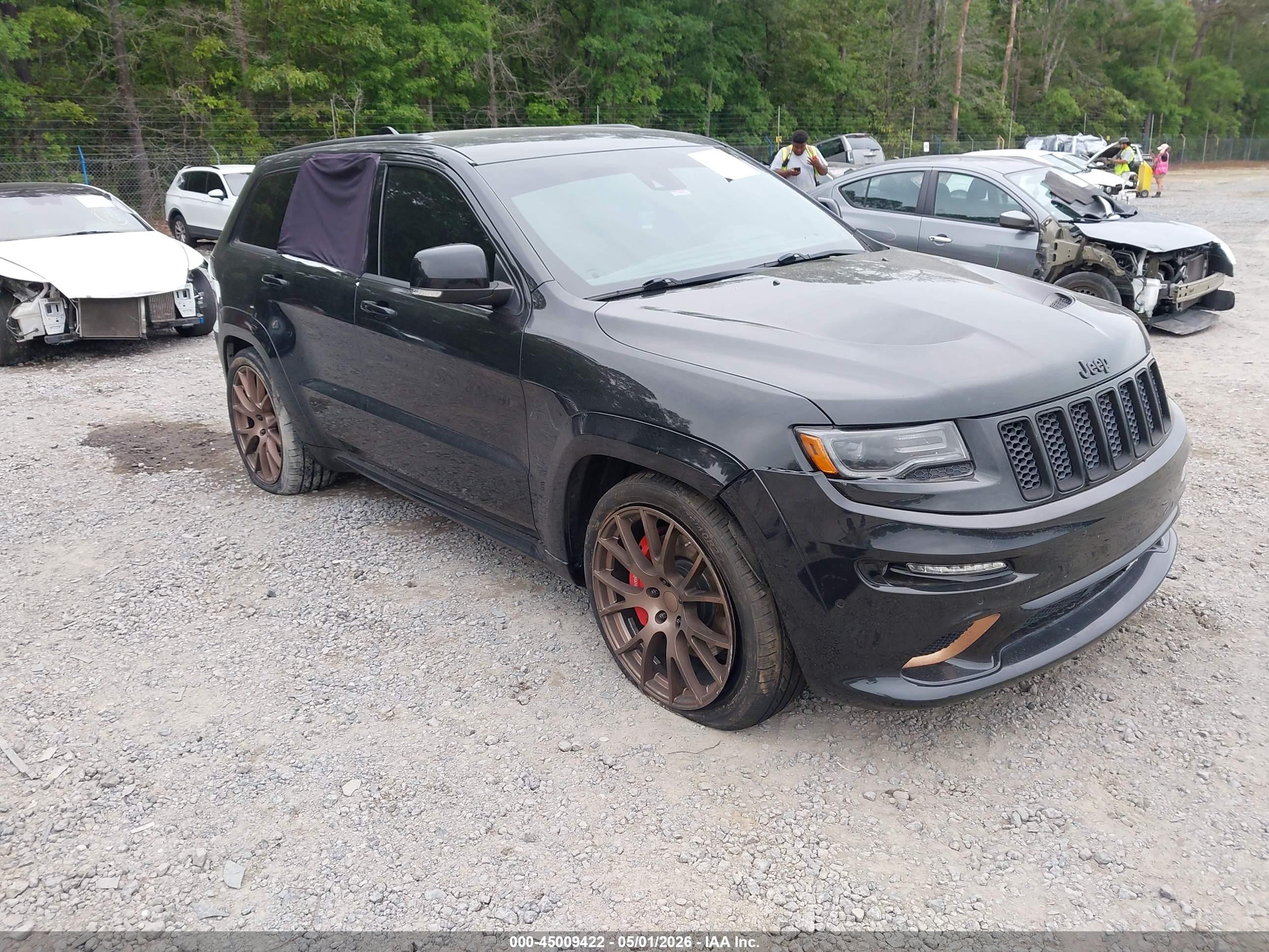 2015 Jeep Grand Cherokee Srt Black vin: 1C4RJFDJ0FC666311